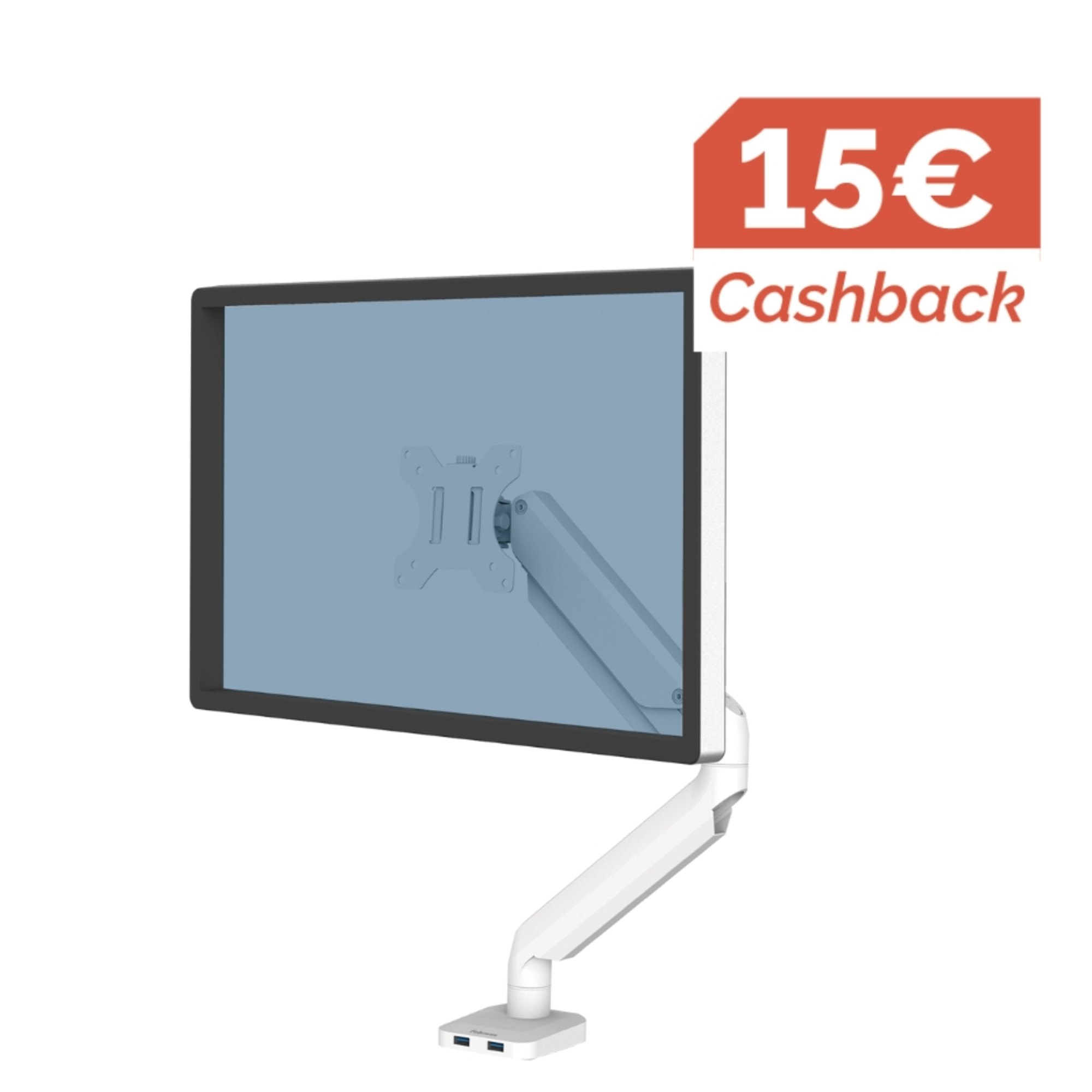 Fellowes® Monitorschwenkarm Platinum Series 11,43 x 43,82 x 47,15 cm (B x H x T) 1,5-8kg Aluminium/ABS Kunststoff weiß