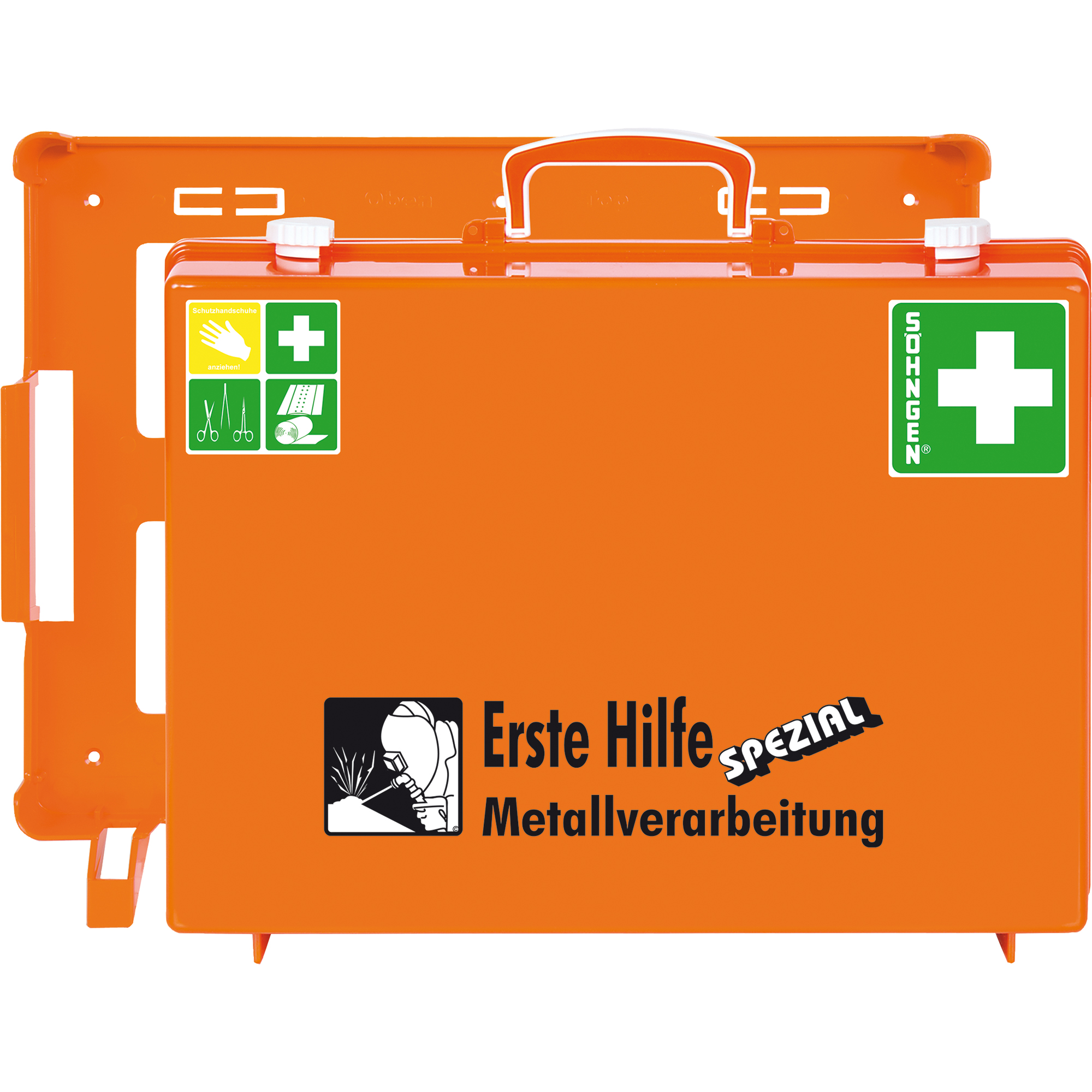 SÖHNGEN® Erste Hilfe Koffer SPEZIAL MT-CD ca. 40 x 30 x 15 cm (B x H x T) DIN 13157 orange