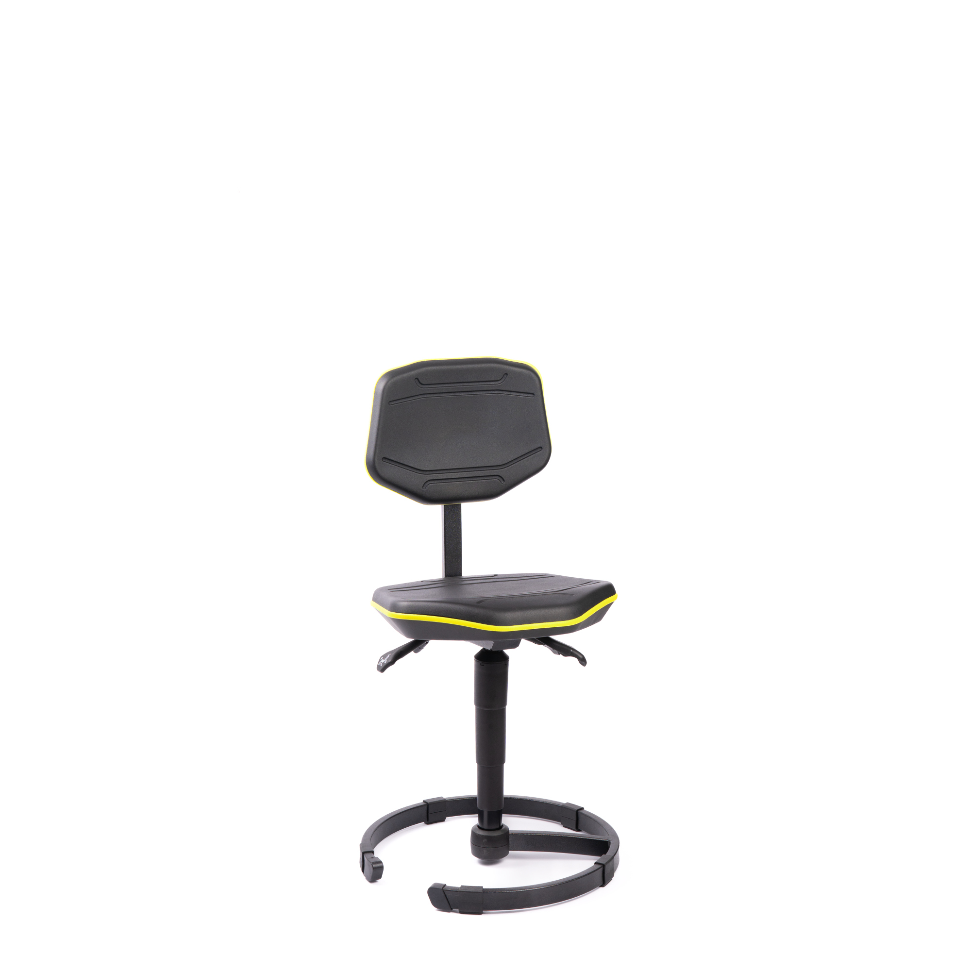 meychair Arbeitsdrehstuhl Pro+ W30 ca. 44,5-58,5cm Stahl schwarz/gelb