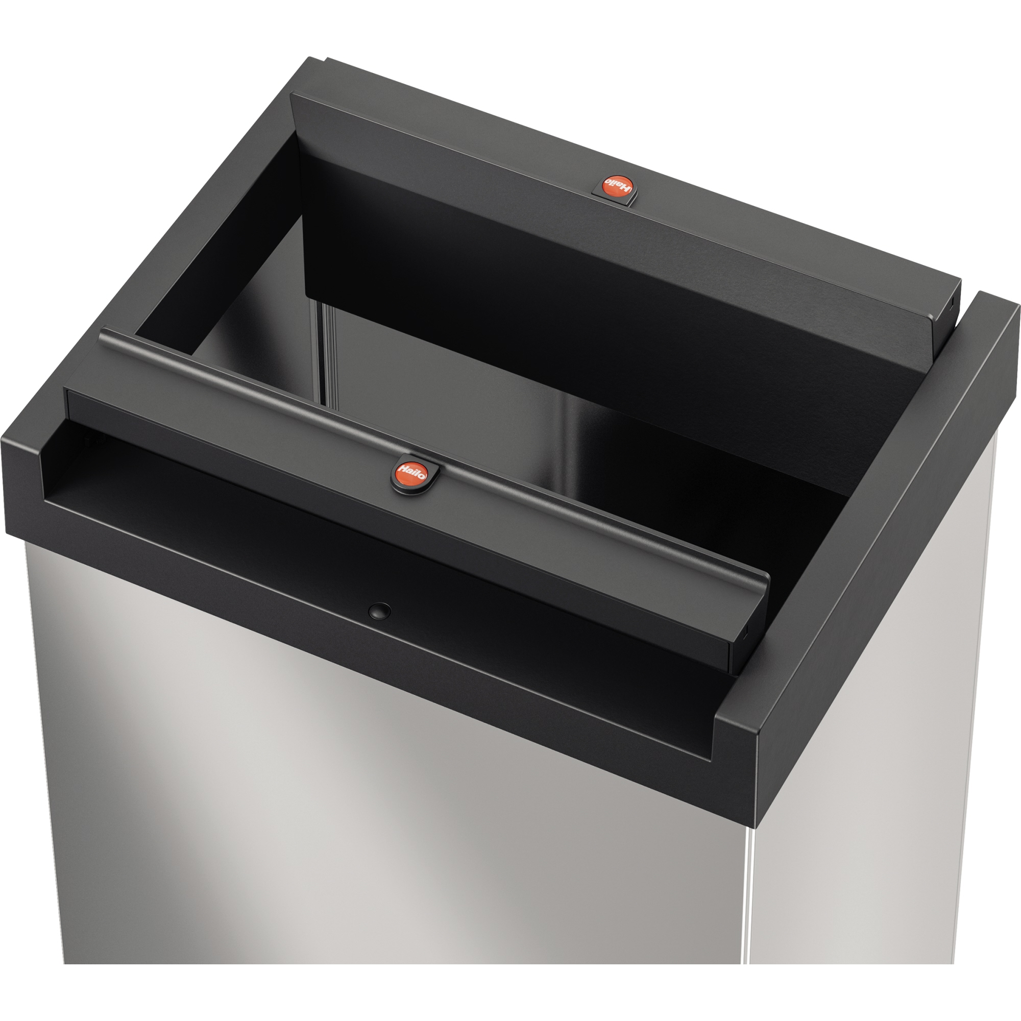 Hailo Abfalleimer Big-Box Swing L 35l Edelstahl edelstahl 1 Sortierfach