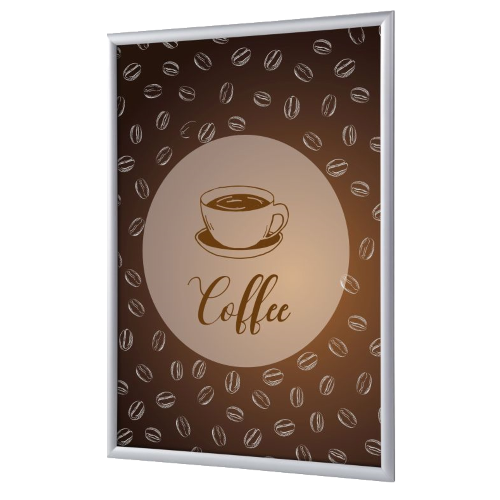 Showdown® Displays Bilderwechselrahmen 24,1 x 32,8 x 1,1 cm (B x H x T) DIN A4 Aluminium, eloxiert grau