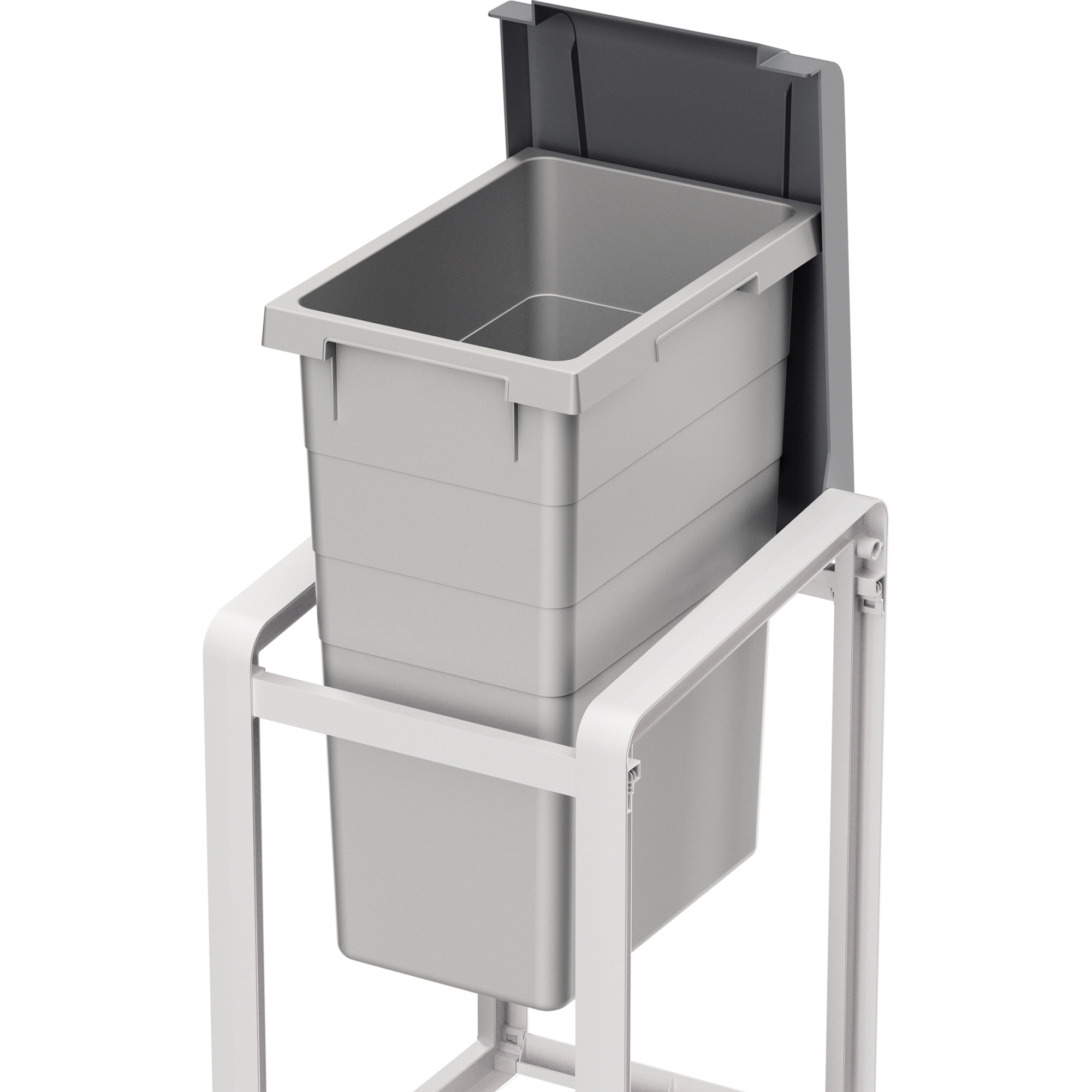 Hailo Abfalleimer ProfiLine Öko XL 38l ABS Kunststoff grau 1 Sortierfach