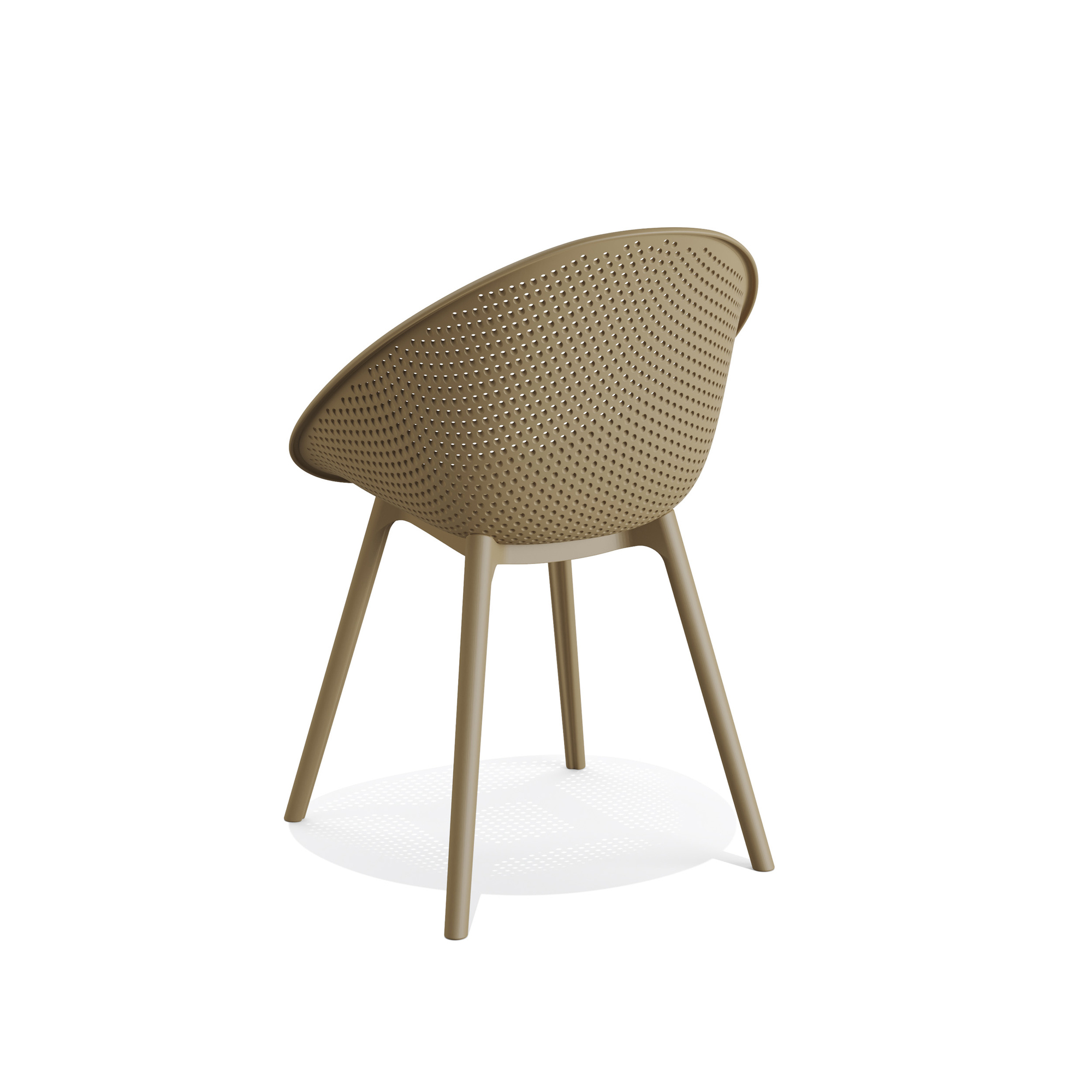 BEST Formschalenstuhl Qosy 590 x 830 x 590 mm (B x H x T) Polypropylen sand