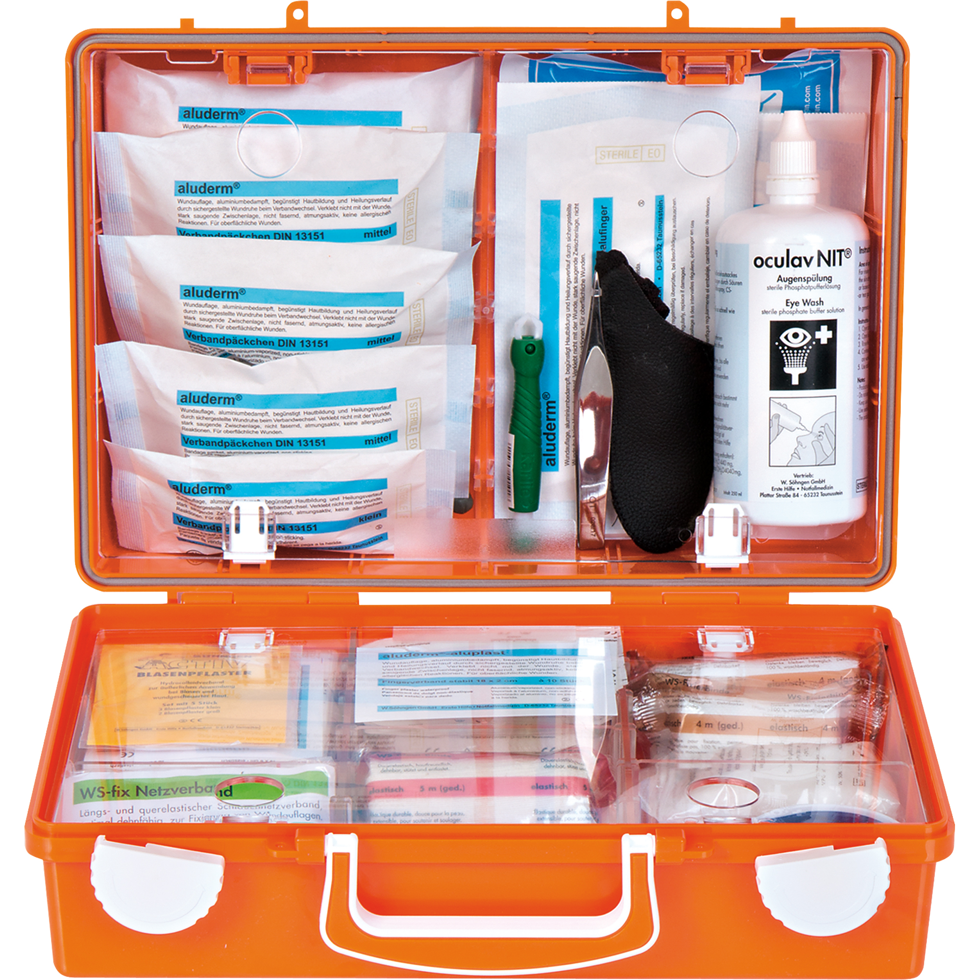SÖHNGEN® Erste Hilfe Koffer DIREKT ca. 31 x 21 x 13 cm (B x H x T) DIN 13157 orange