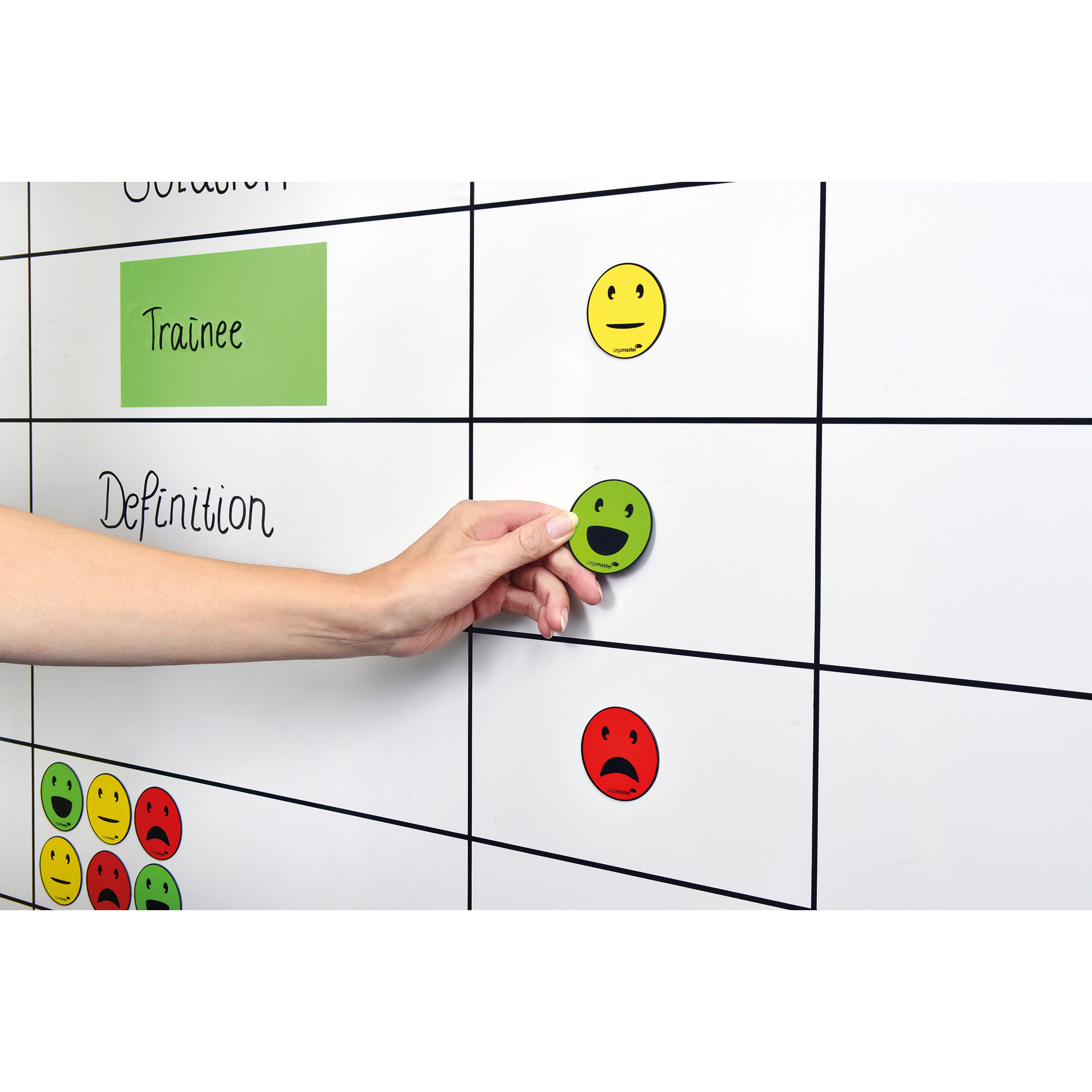 Legamaster Magnet Emoticon 50mm farbig sortiert 6 St./Pack.