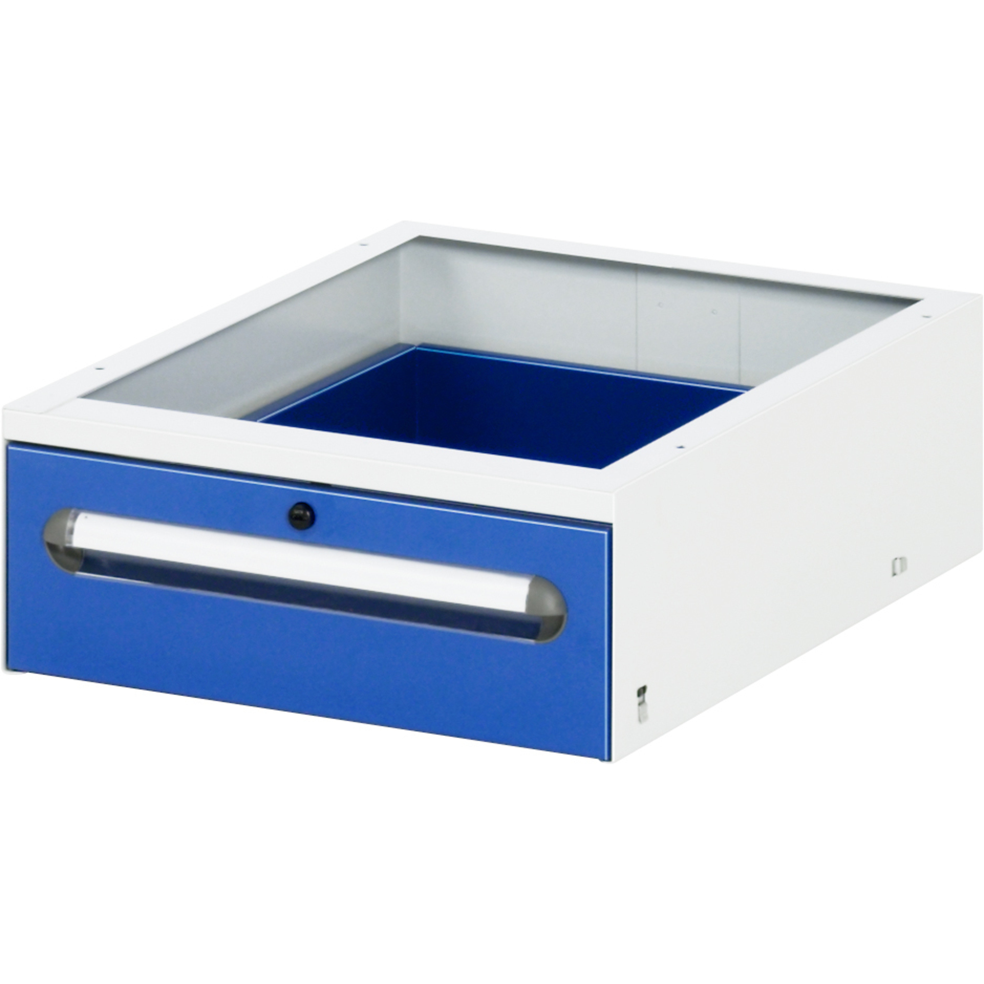 RAU Unterbaucontainer E 425 x 175 x 600 mm (B x H x T) 1 Schublade Stahl, pulverbeschichtet enzianblau