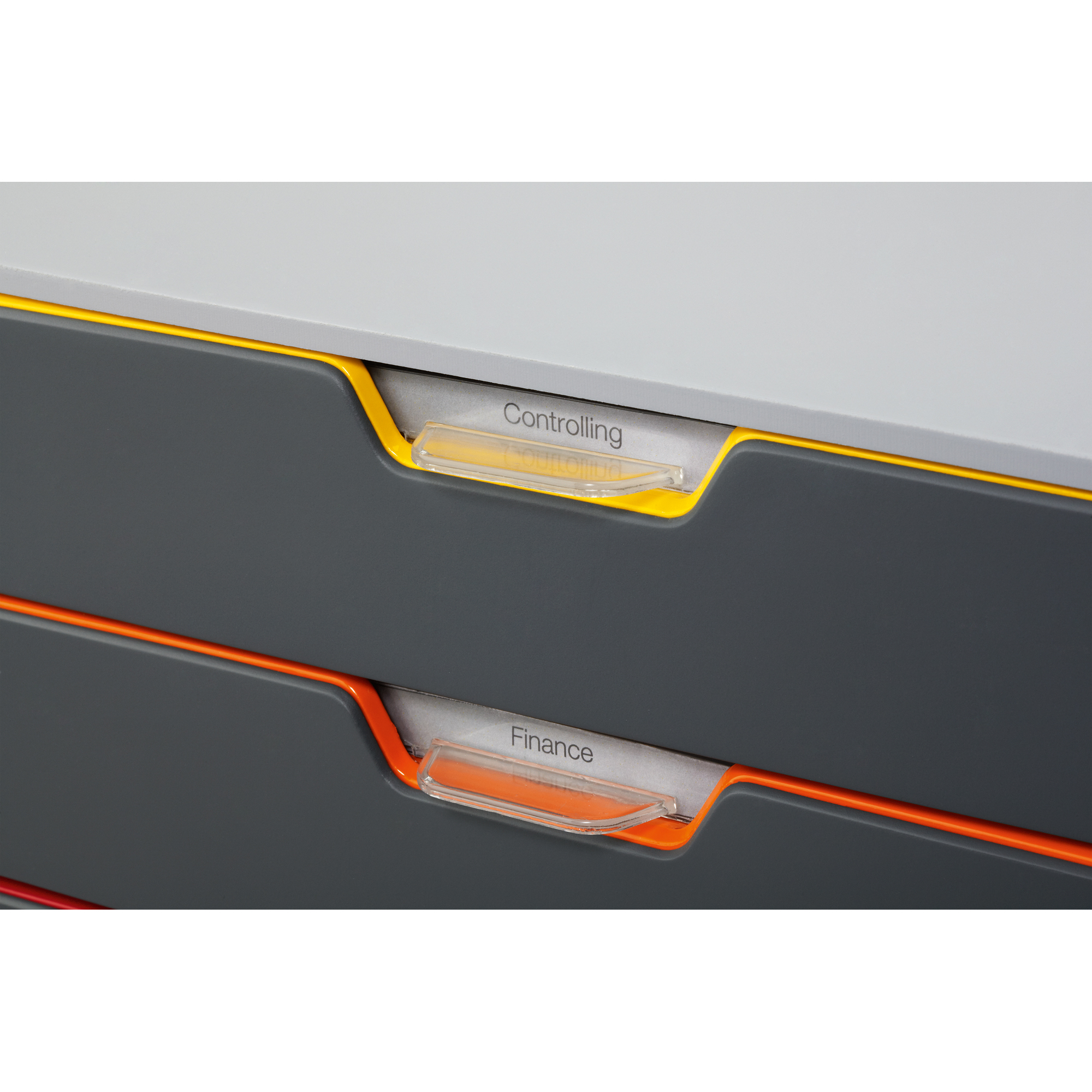 DURABLE Schubladenbox VARICOLOR® 5 5 Schubladen DIN A4, DIN C4, Folio, Letter ABS Kunststoff/Polystyrol Gehäusefarbe: grau Farbe der Schublade: anthrazit/mehrfarbig