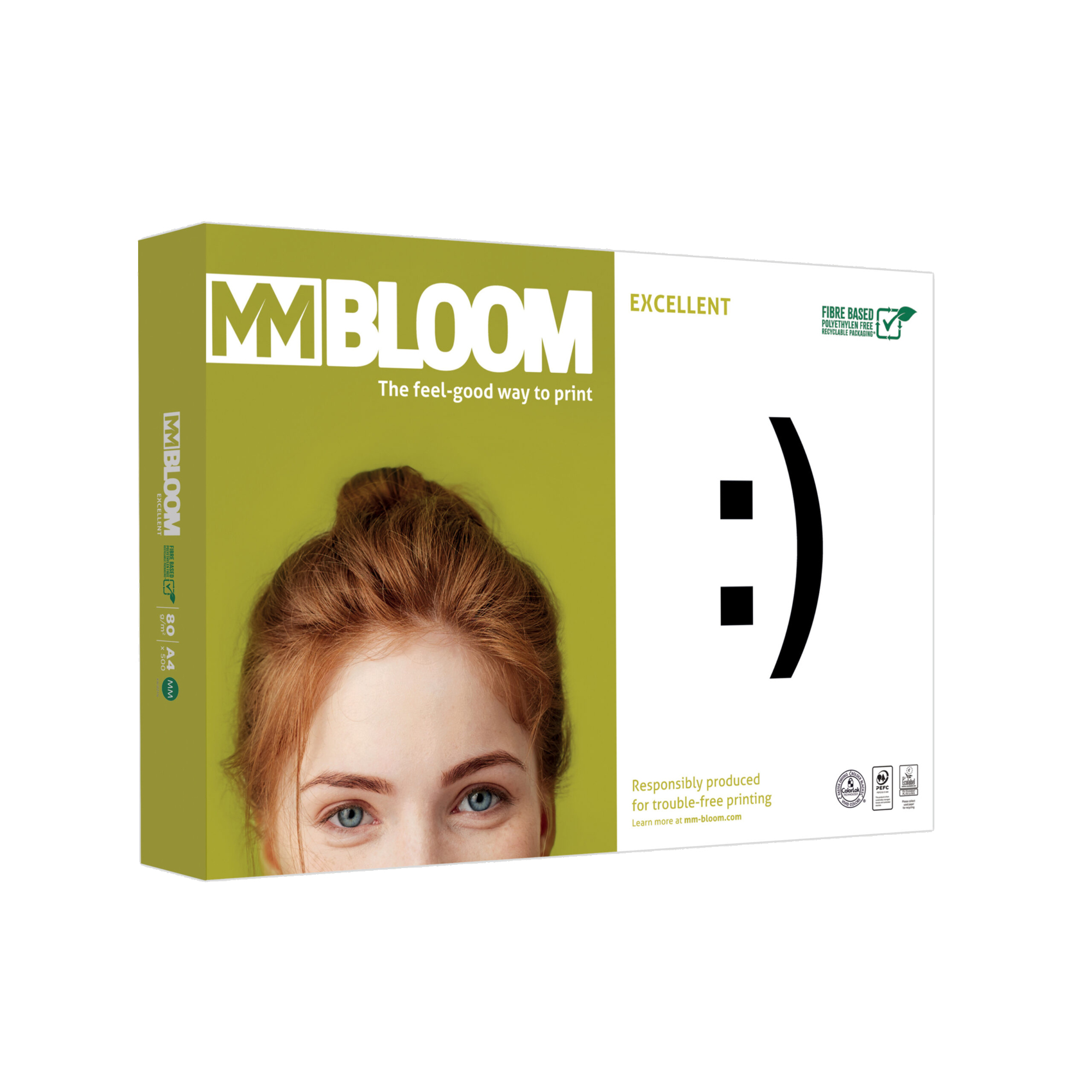 MM BLOOM Kopierpapier Excellent DIN A4 80g/m² weiß 500 Bl./Pack.