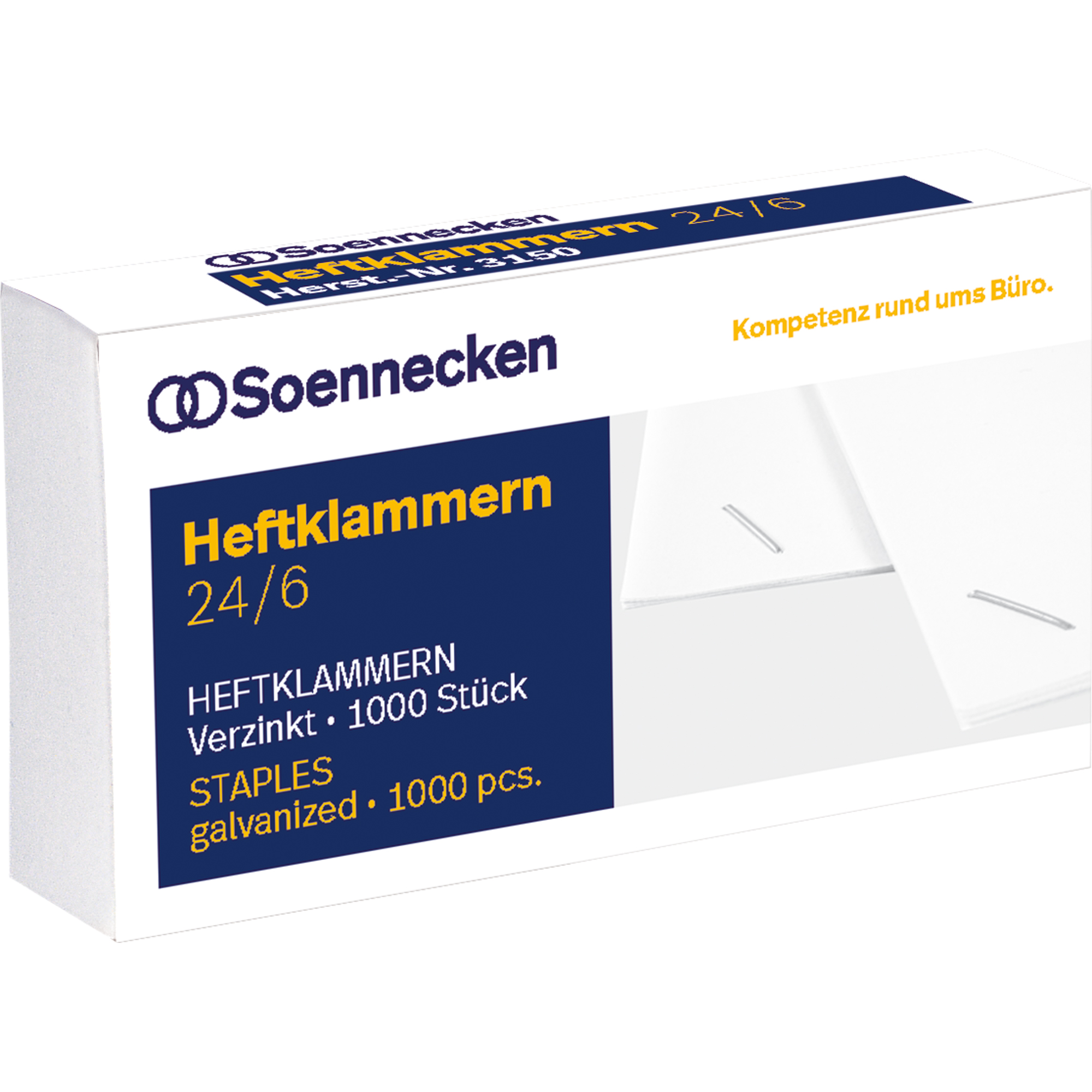 Soennecken Heftklammer 24/6 Heftzange 124 1.000 St./Pack.