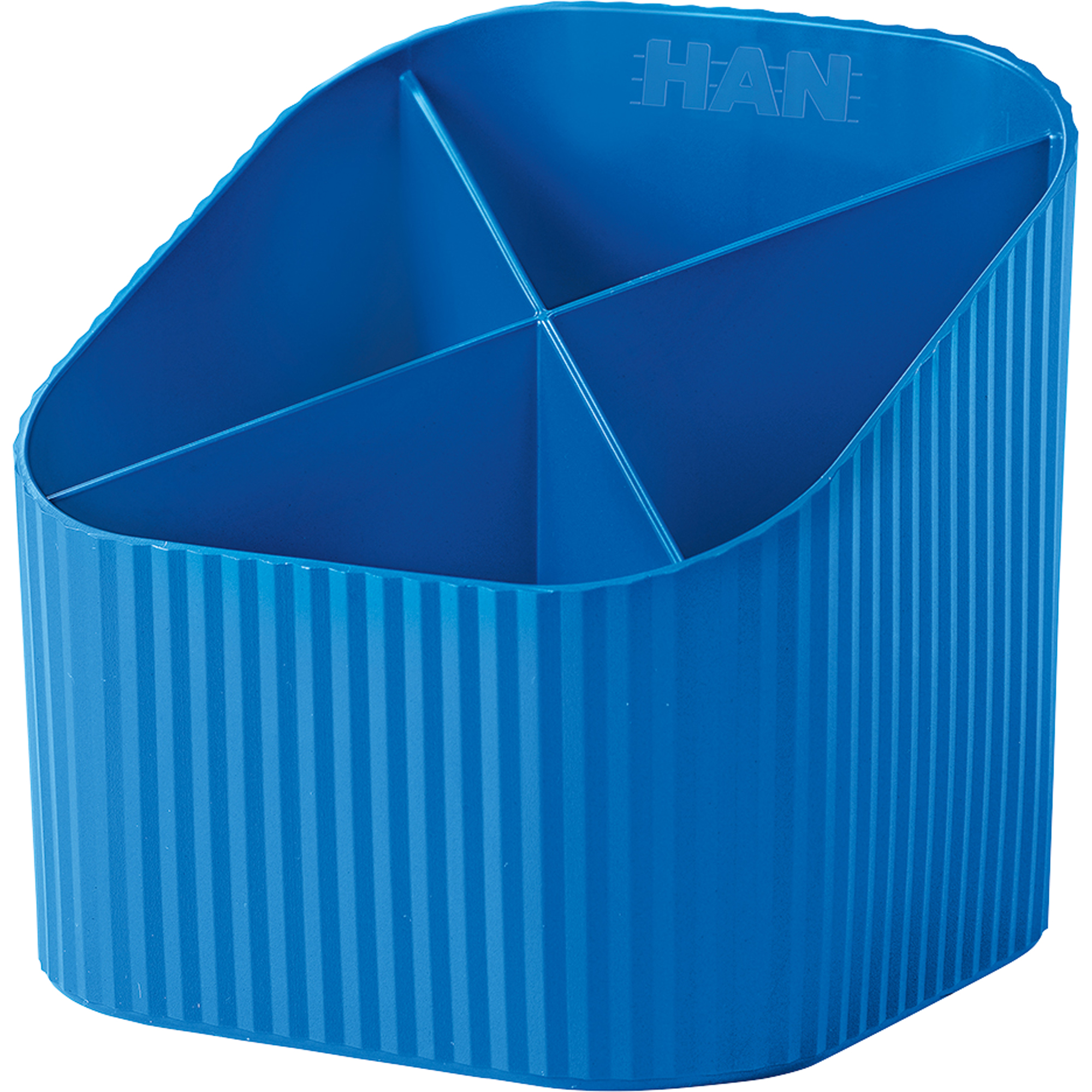 HAN Stifteköcher Re-X-LOOP 11,1 x 10,5 x 11,1 cm (B x H x T) Polypropylen, 100 % recycelt blau