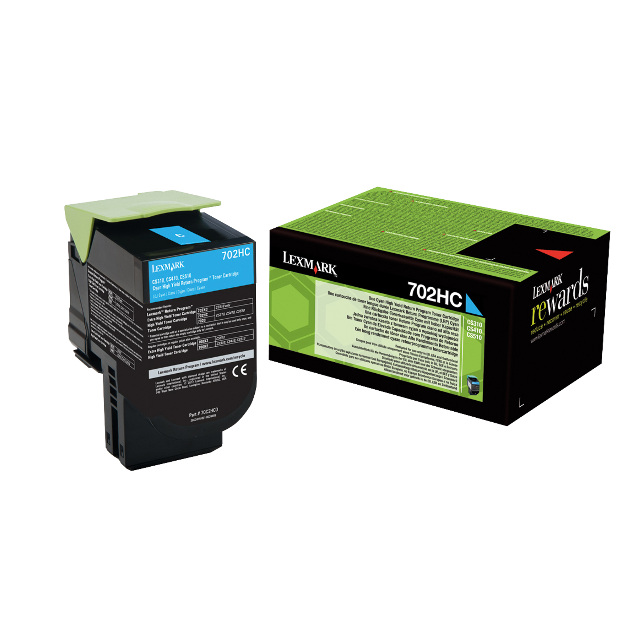 Lexmark Toner Originalzubehör 702HC ca. 3.000 Seiten cyan