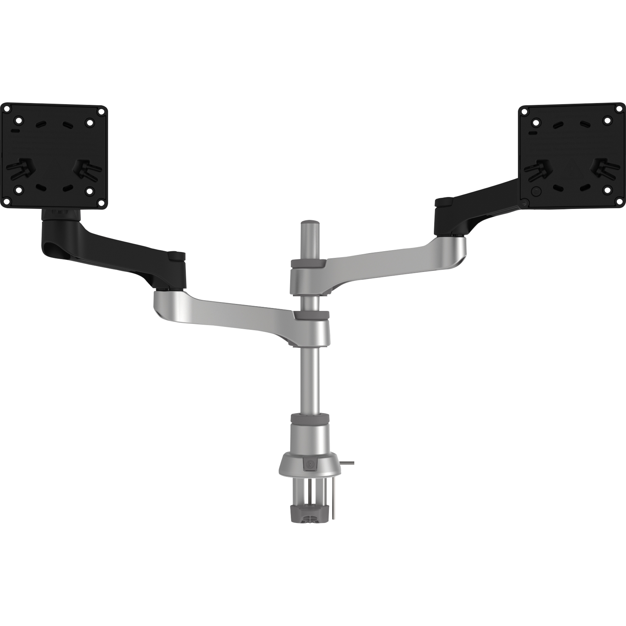 R-Go Tools Monitorschwenkarm ZEPHER C2 2 x 8kg Aluminium schwarz/silber matt
