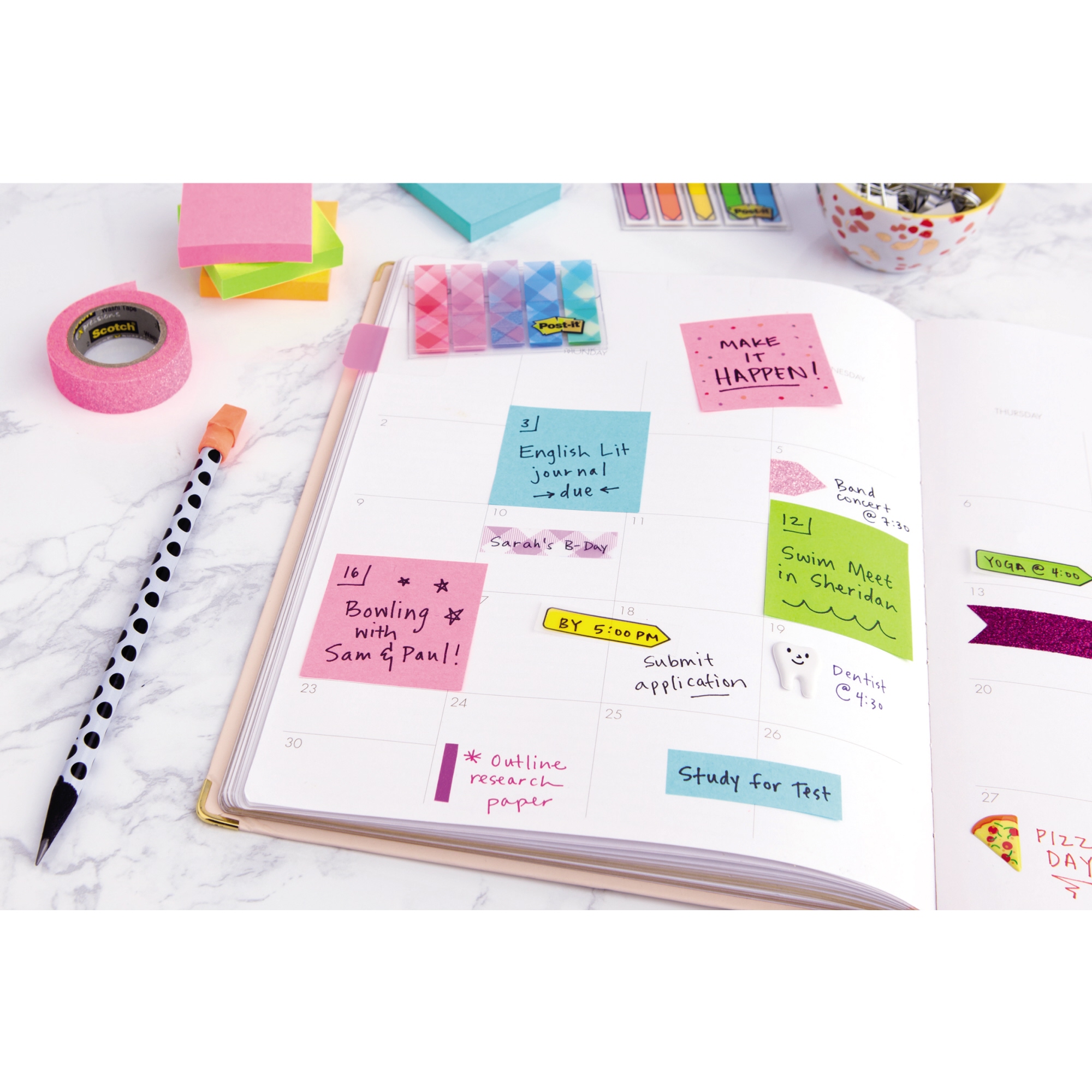 Post-it® Haftnotizwürfel 76 x 45 x 76 mm (B x H x T) gelb 450 Bl.