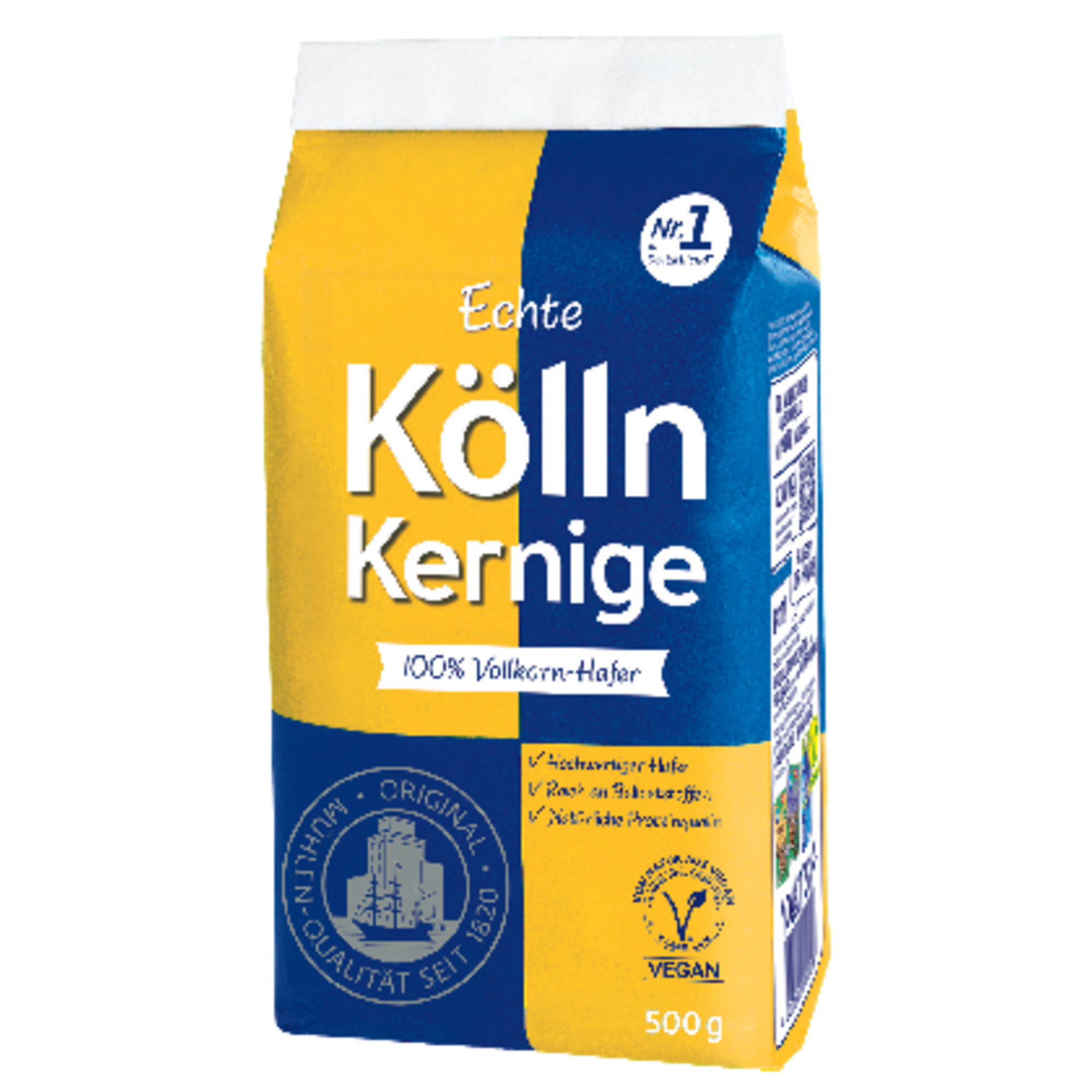 Kölln Haferflocken Echte Kölln Kernige 100 % Vollkorn-Hafer 10 x 500 g/Pack.