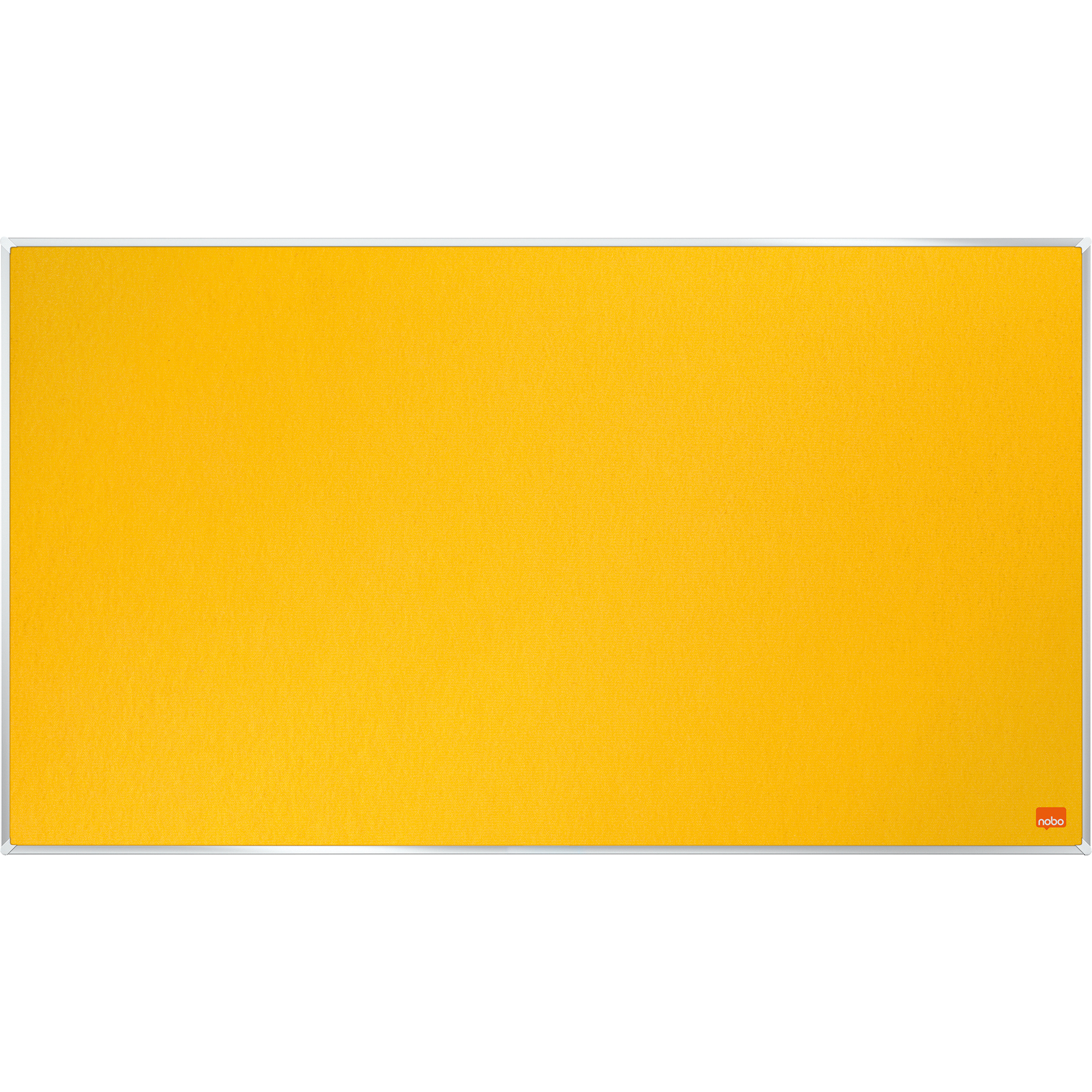 Nobo® Pinnwand Impression Pro Widescreen 71 x 40 cm (B x H) Maße der Oberfläche: 70,2 x 39,2 cm (B x H) Filz Material des Rahmens: Aluminium gelb