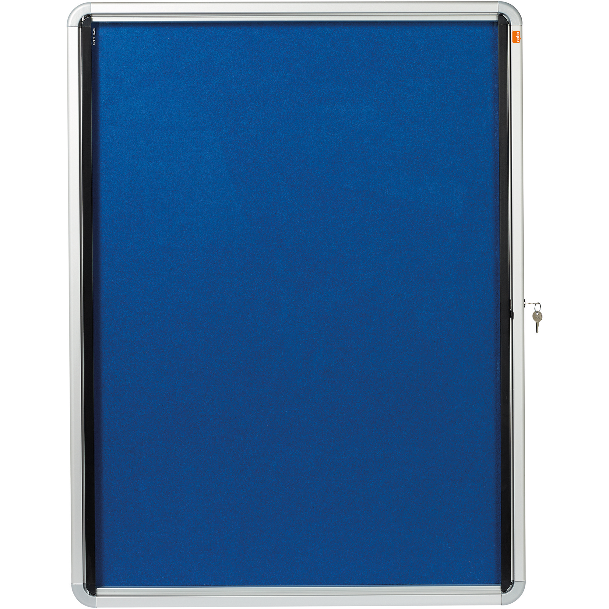Nobo® Schaukasten Premium Plus Innenbereich 100 x 75,5 x 4 cm (B x H x T) 9 x DIN A4 mit Schloss Aluminium silber