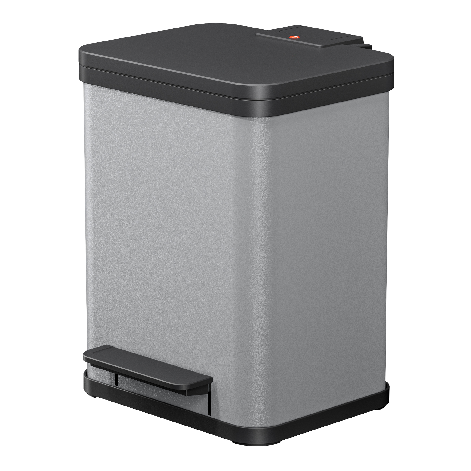 Hailo Tretabfalleimer Öko duo Plus M 32 x 43 x 33 cm (B x H x T) 2 x 9l Stahlblech hellgrau