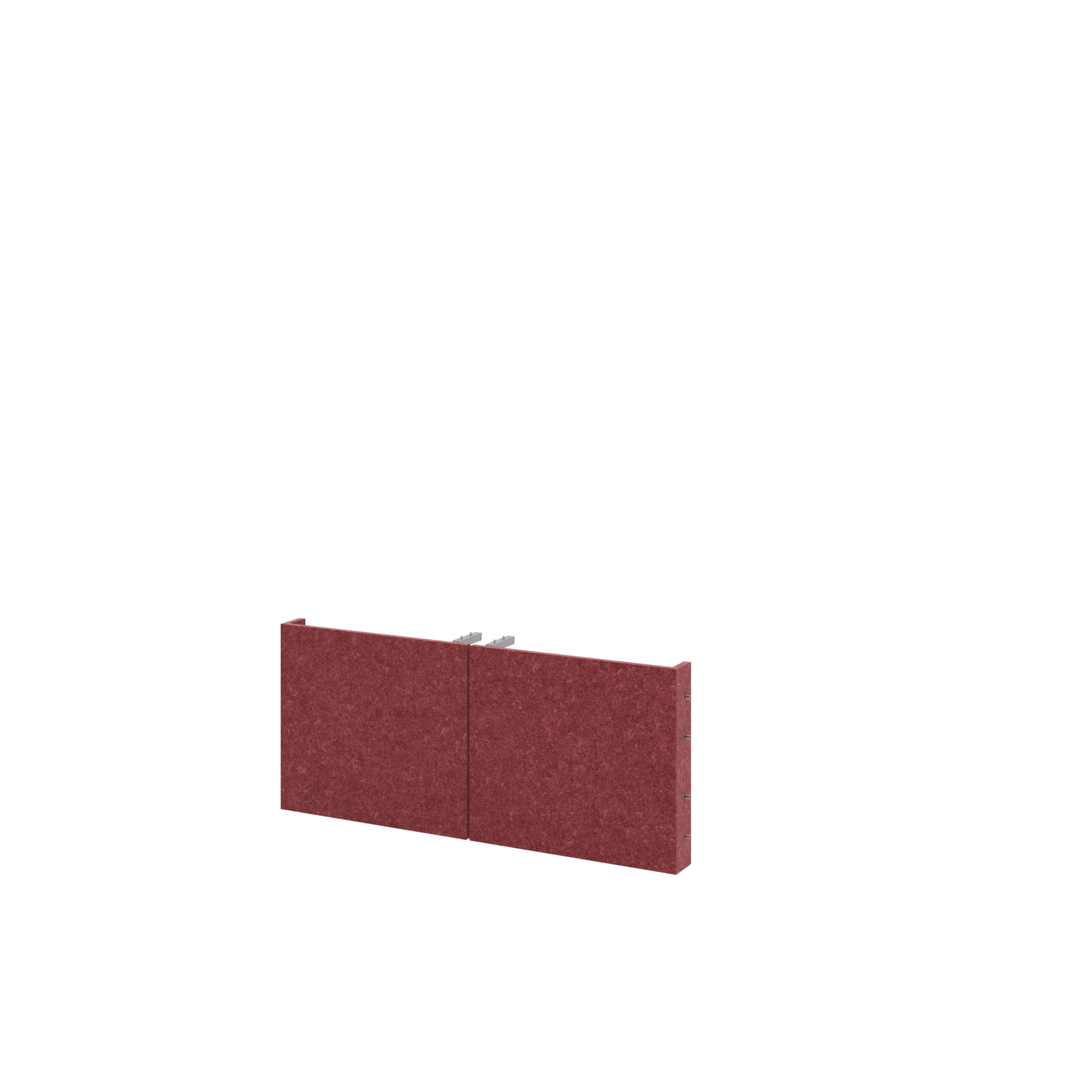 Hammerbacher Akustiktür FlexWall Hammerbacher Regalsystem FlexWall 1 Ordnerhöhe 377 x 326 mm (B x H) Vlies bordeaux 2 St./Pack.