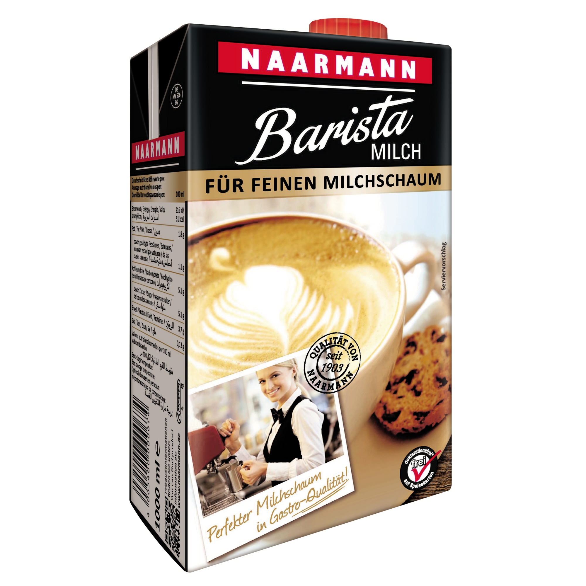 NAARMANN Barista Milch TetraPak 1,8%