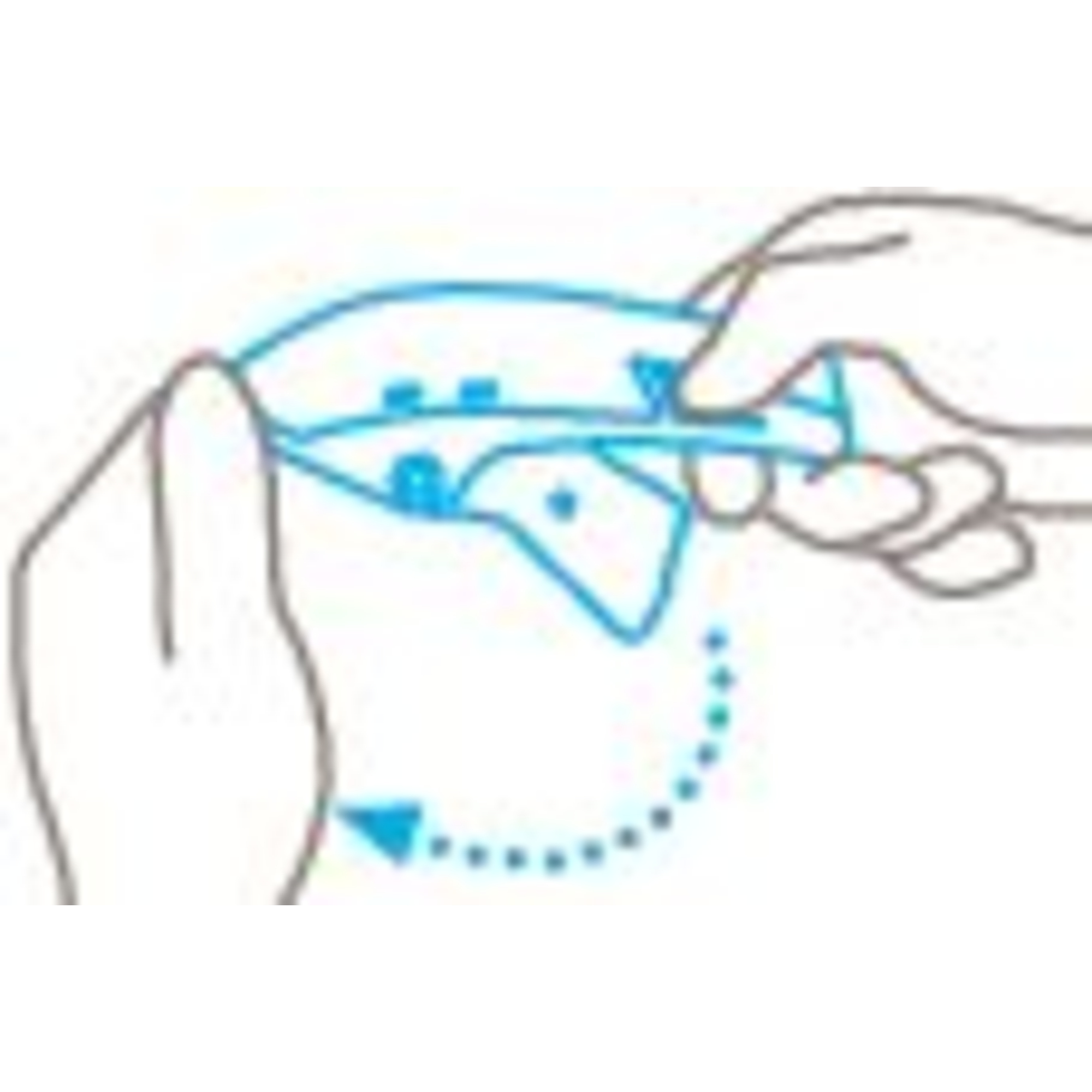 MARTOR Sicherheitsmesser SECUPRO MARTEGO Mehrweg 18,5mm 9mm 1 Glied Stahl schwarz/cyan