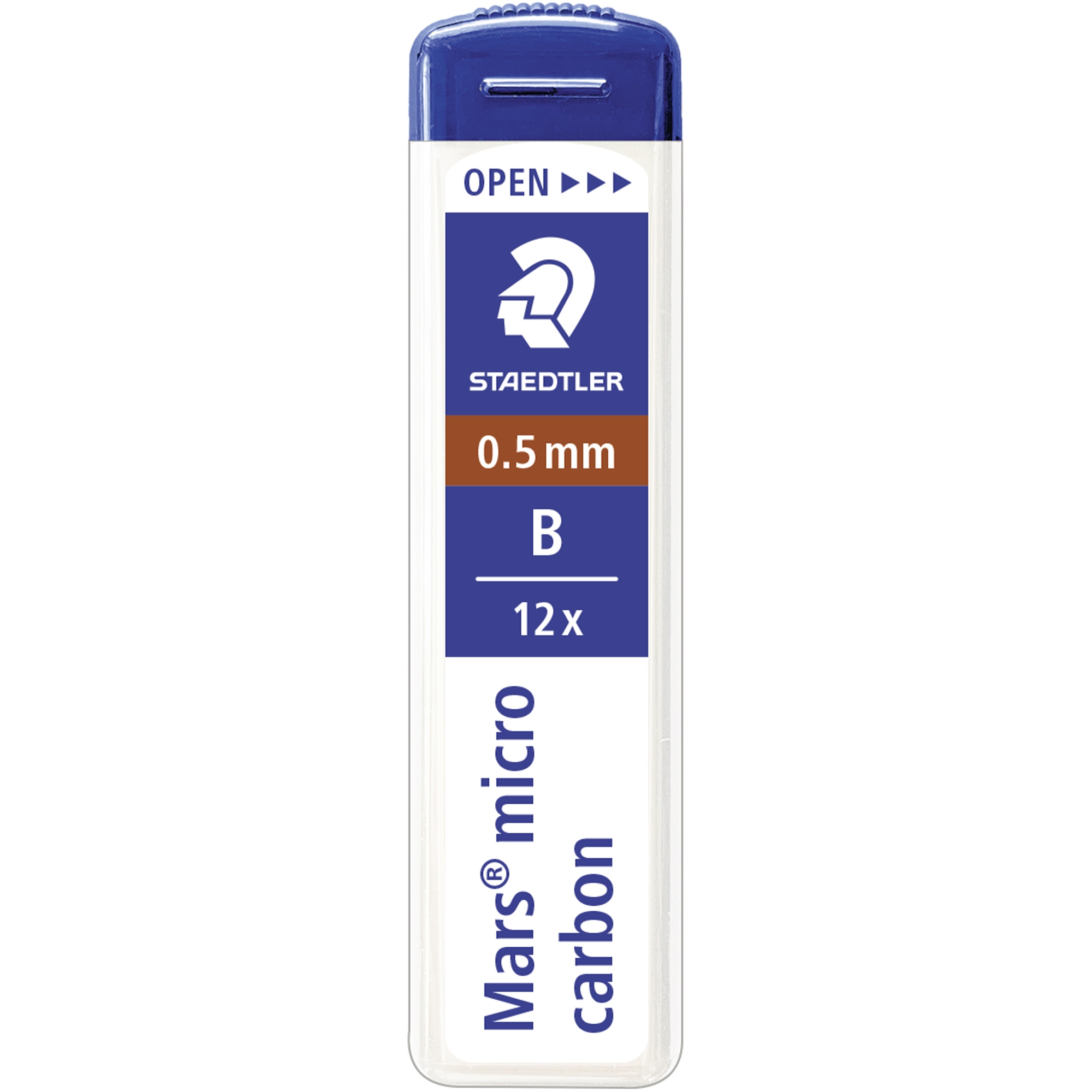 STAEDTLER® Feinmine Mars® micro carbon 250 0,5mm B schwarz 12 St./Pack.