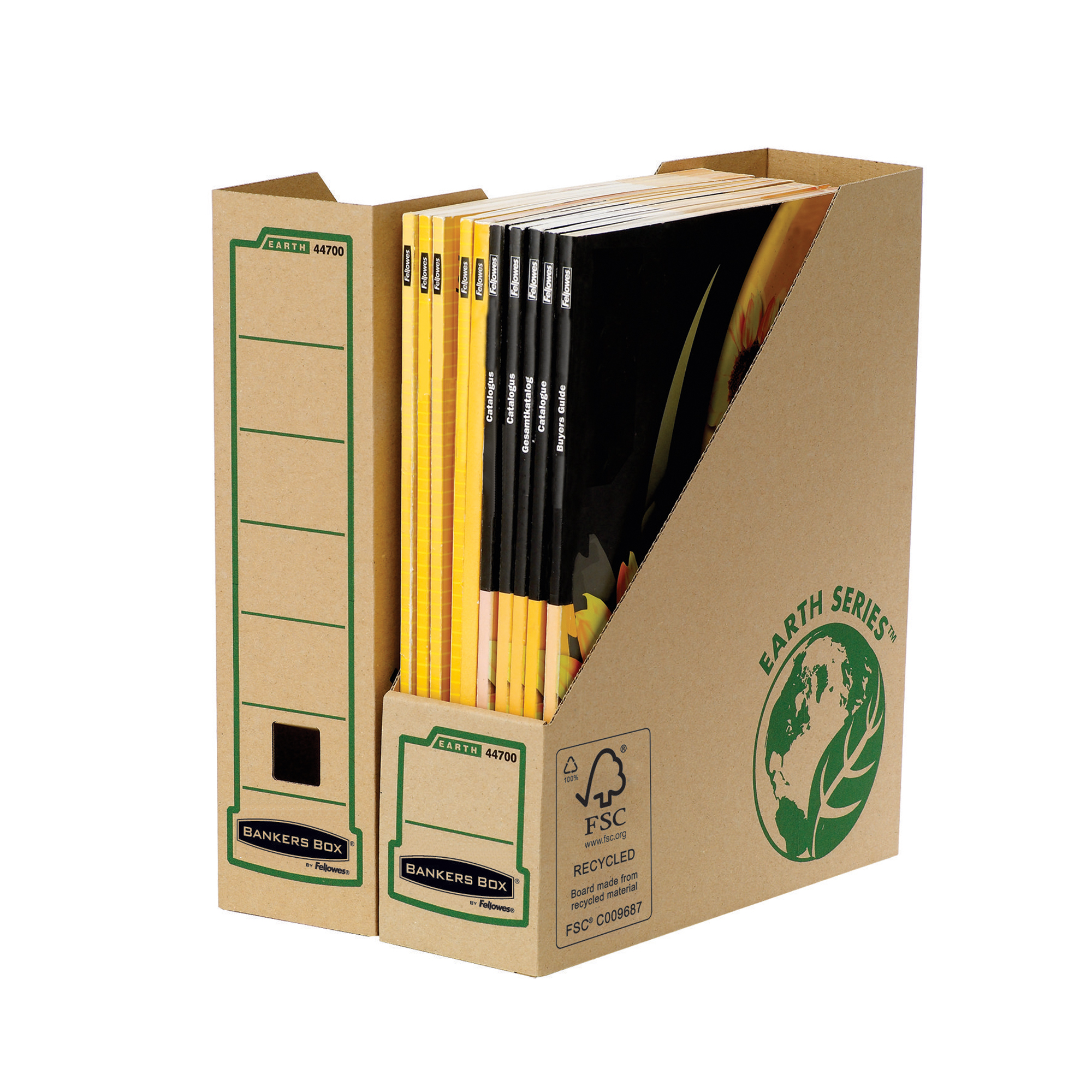Bankers Box® Stehsammler Earth Series 8,2 x 30,4 x 26,8 cm (B x H x T) DIN A4 Werkstoff: Karton, 100 % recycelt braun