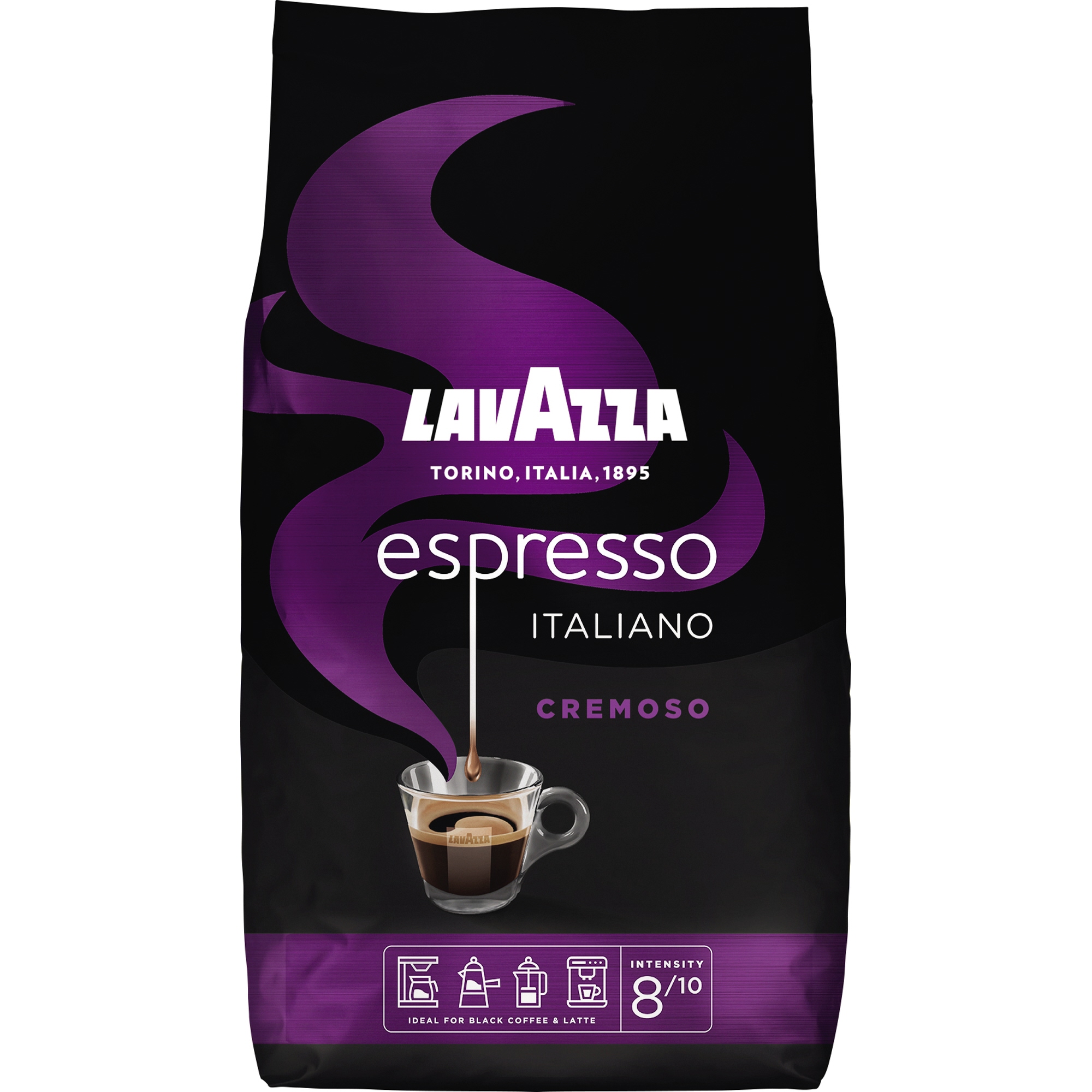 Lavazza Espresso Cremoso intensiv ganze Bohne 1.000 g/Pack.
