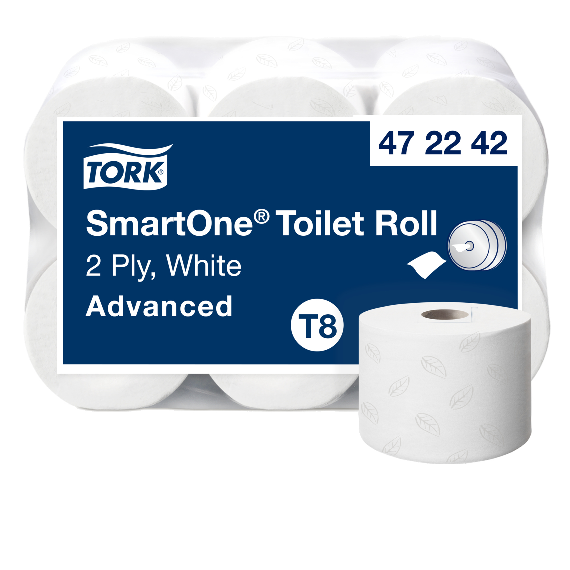 Tork Toilettenpapier SmartOne® 2-lagig weiß 1.150 Bl./Rl. 6 Rl./Pack.