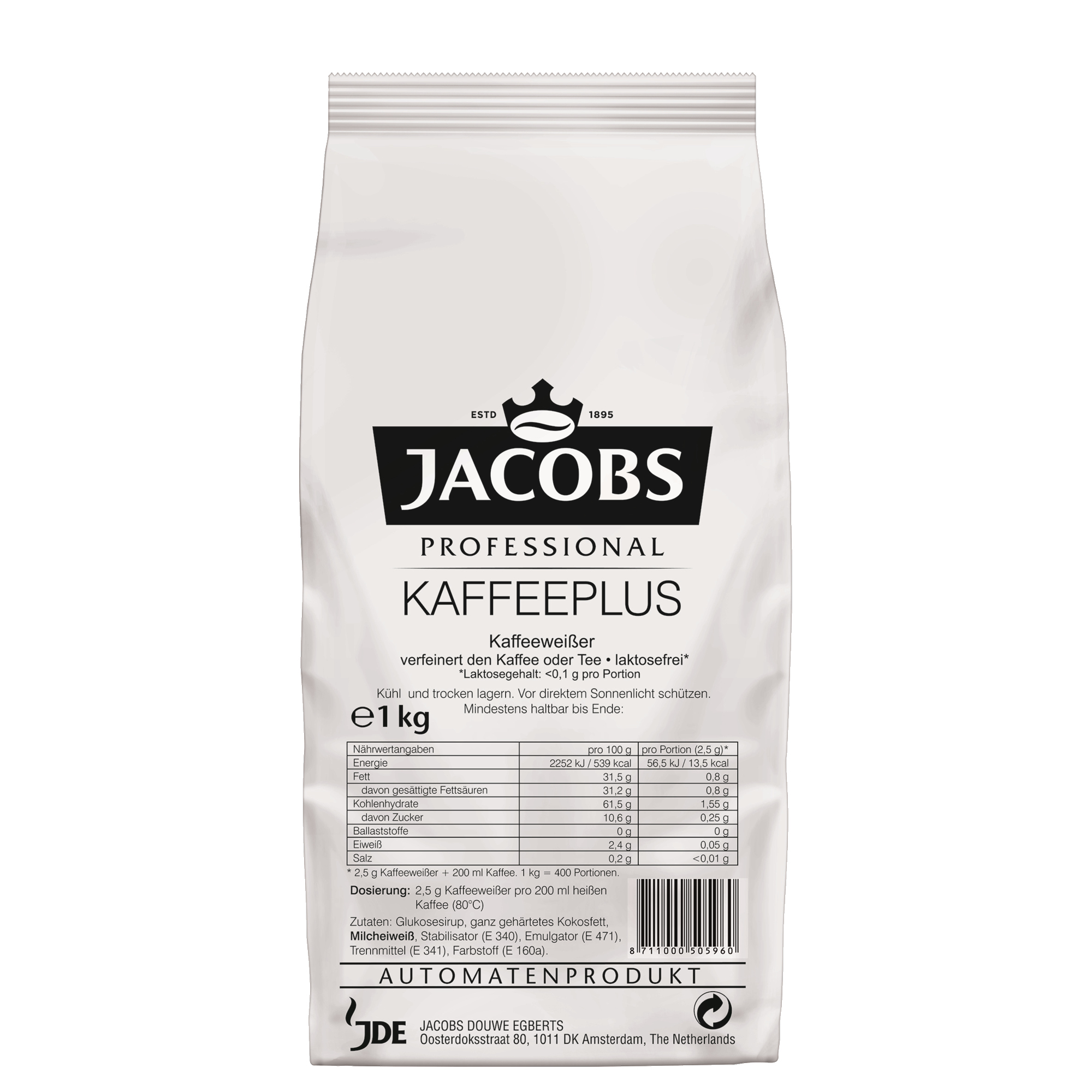 JACOBS Kaffeeweißer Kaffeeplus 1.000 g/Pack.