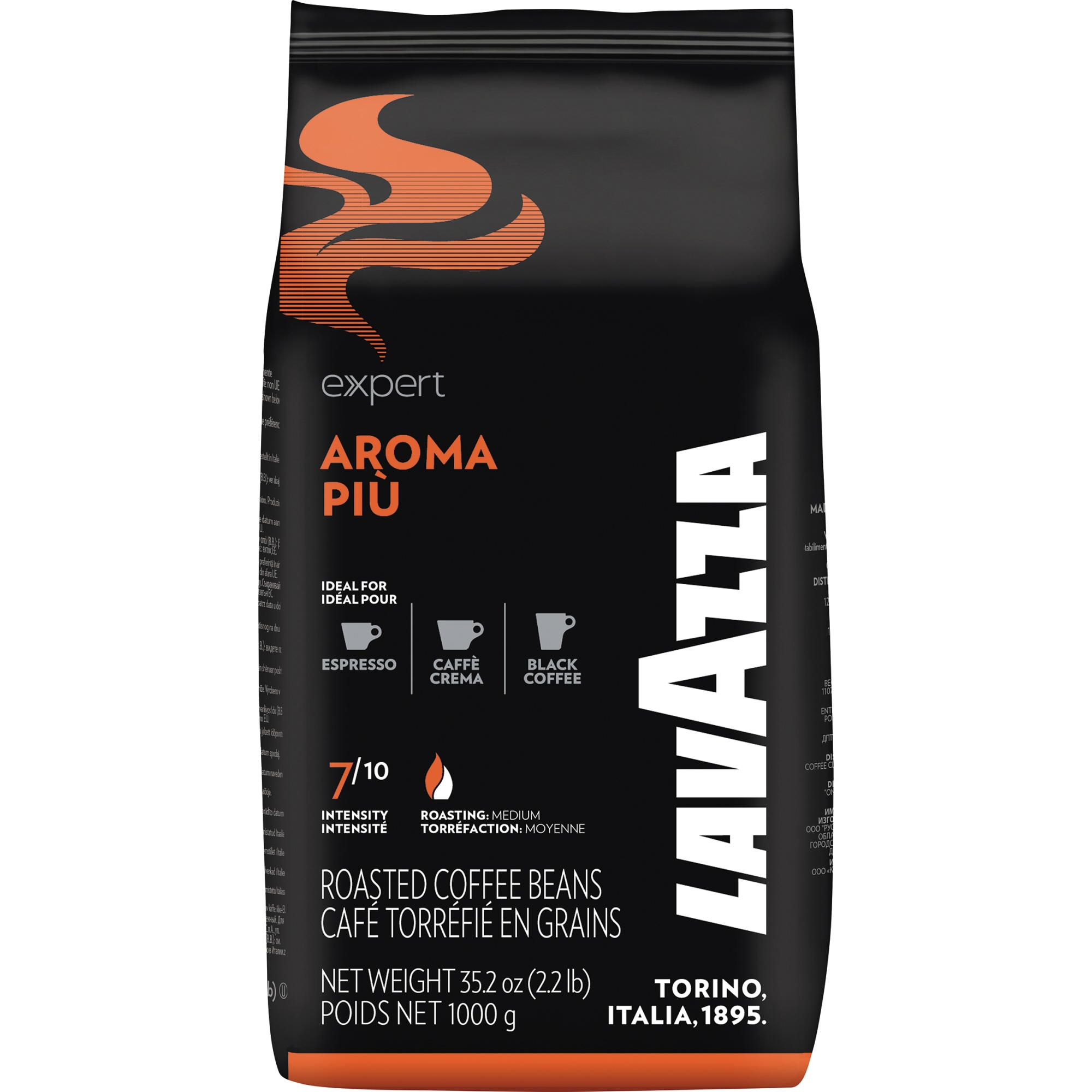 Lavazza Kaffee Expert AROMA PIU' ganze Bohne 1.000 g/Pack.