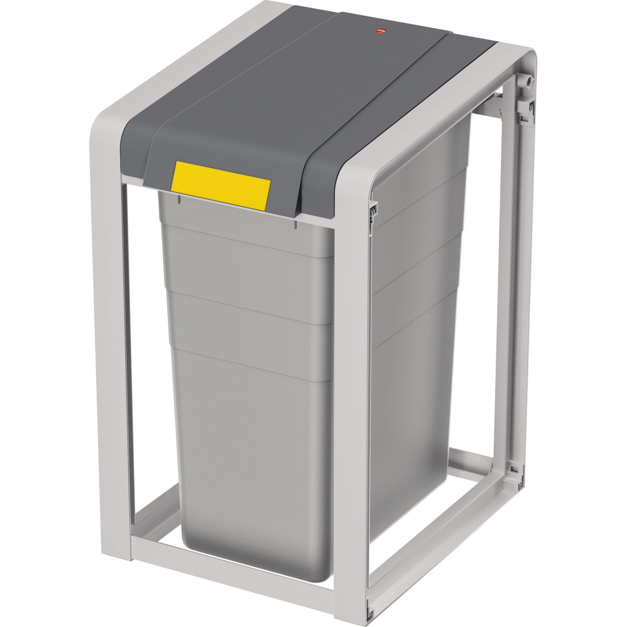 Hailo Abfalleimer ProfiLine Öko XL 38l ABS Kunststoff grau 1 Sortierfach