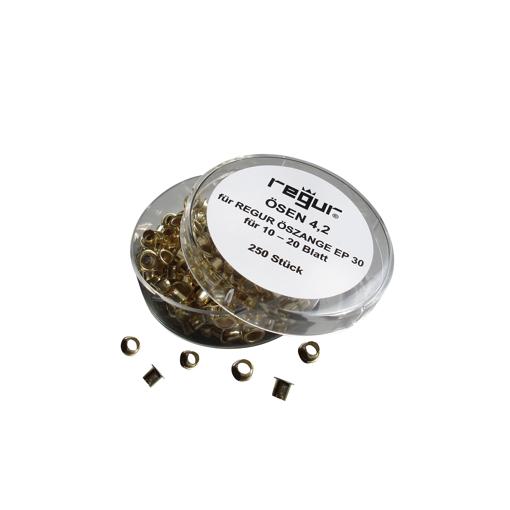 REGUR® Ösen 4mm Messing 250 St./Pack.
