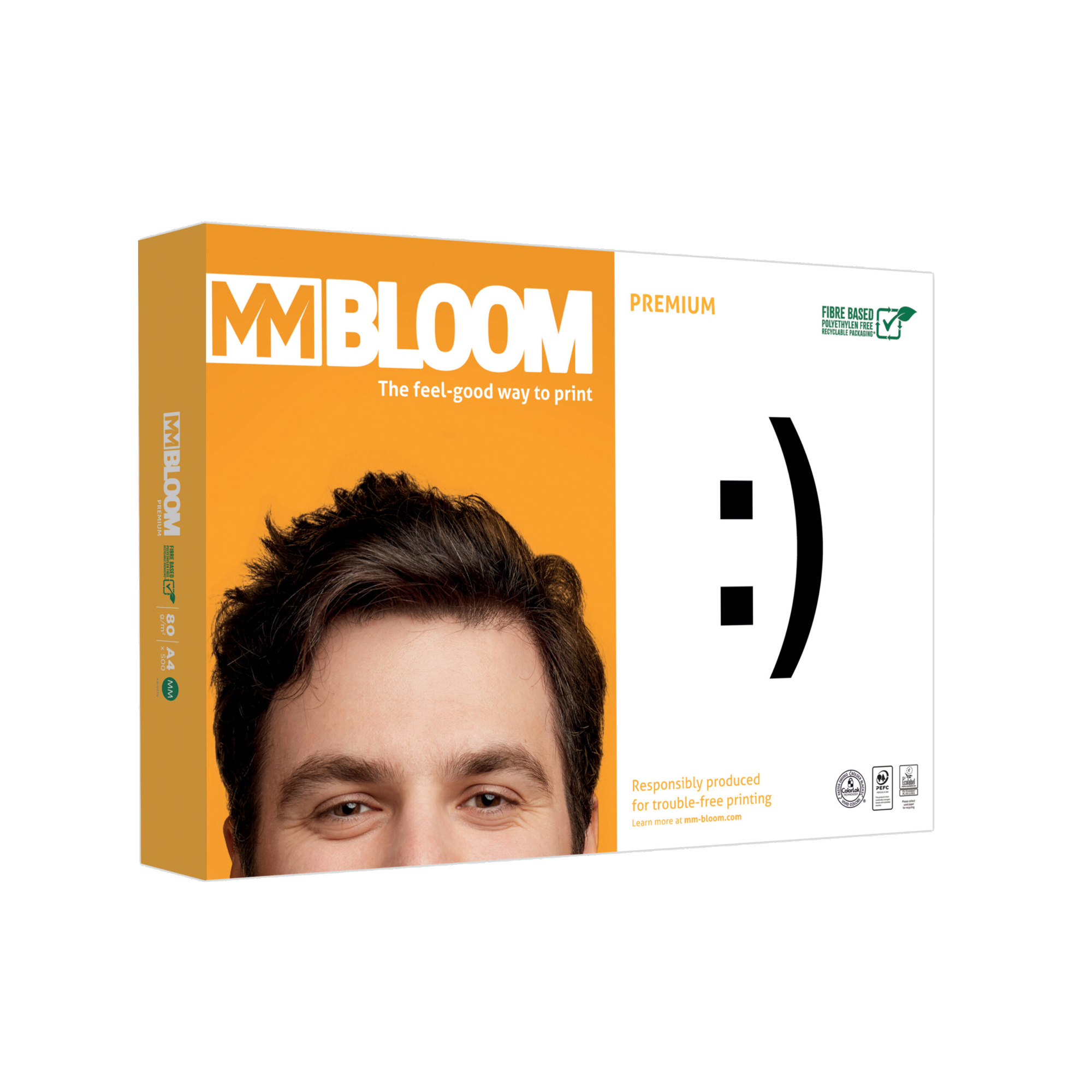MM BLOOM Kopierpapier Premium DIN A4 80g/m² weiß 500 Bl./Pack.