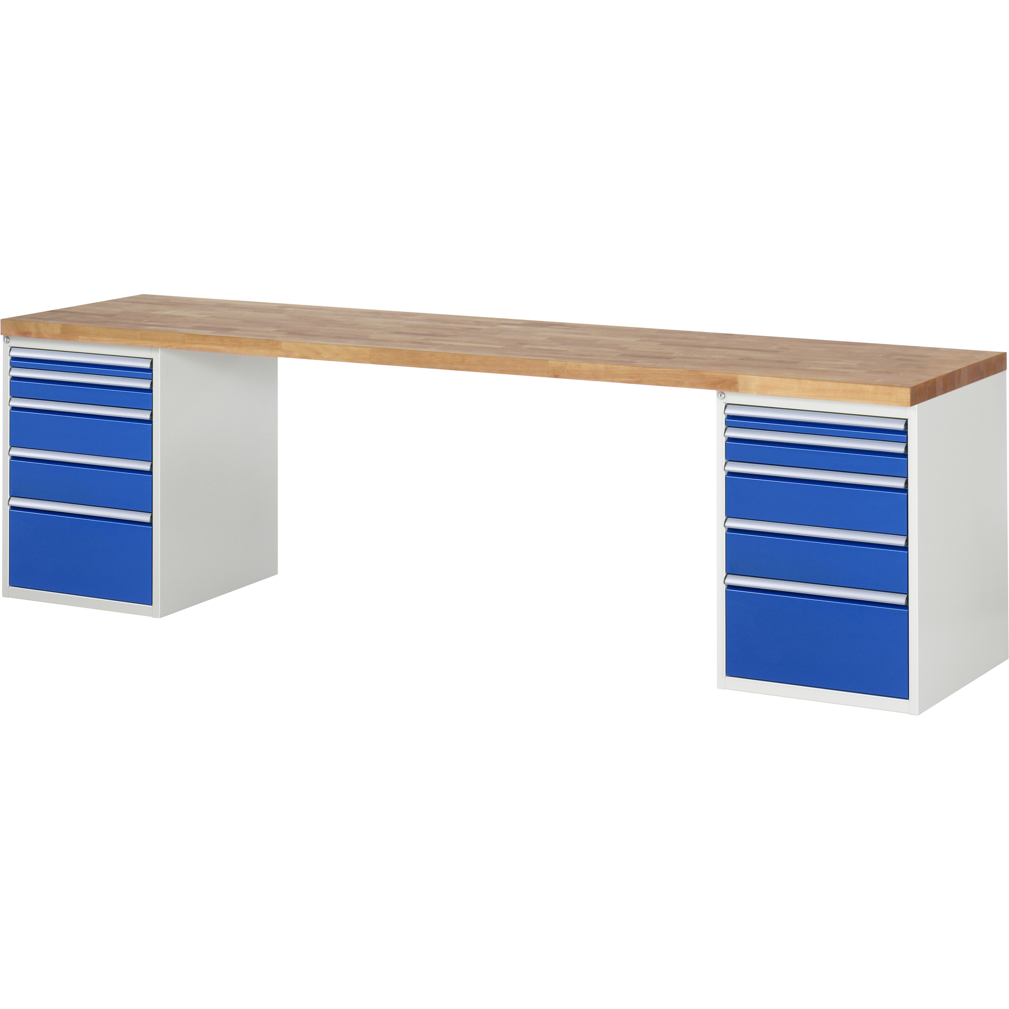 RAU Werkbank 7000 3.000 x 890 x 700 mm (B x H x T) enzianblau lichtgrau