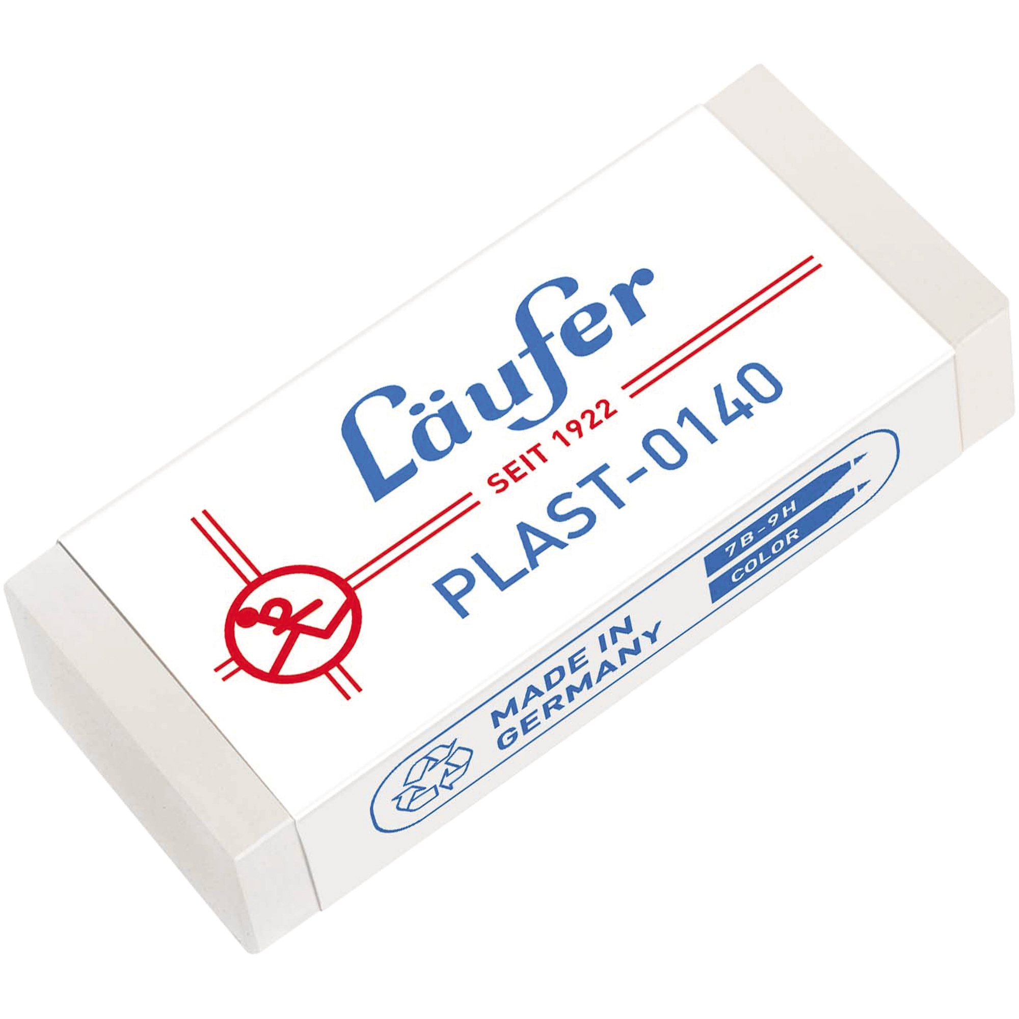 Läufer Radierer Plast Bleistifte, Buntstifte 2 x 0,9 x 4,6 cm (B x H x L) Kunststoff transluzent