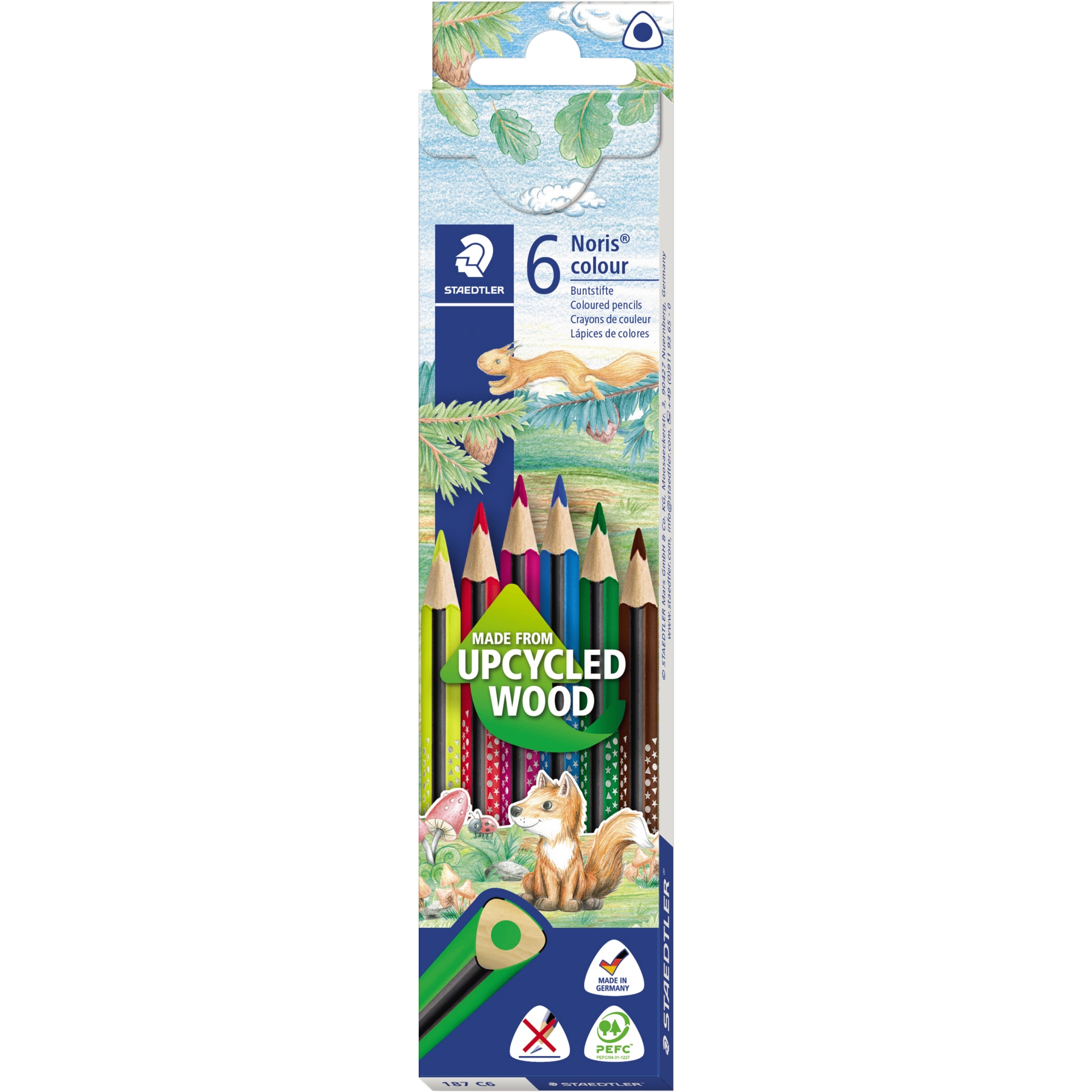 STAEDTLER® Buntstift Noris® colour 187 farbig sortiert 6 St./Pack.
