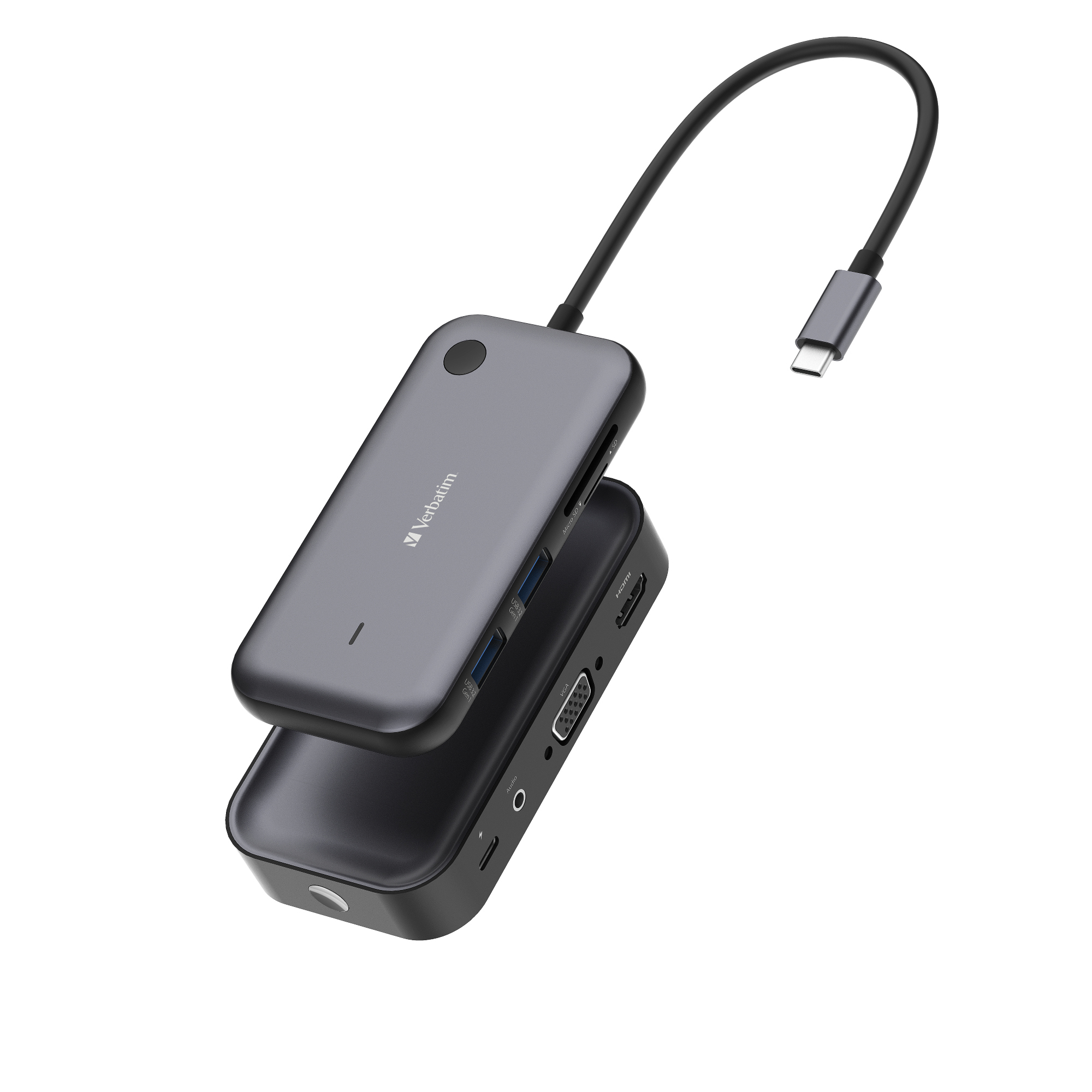 Verbatim USB-Hub Share my Screen WDA-01 USB-C schwarz