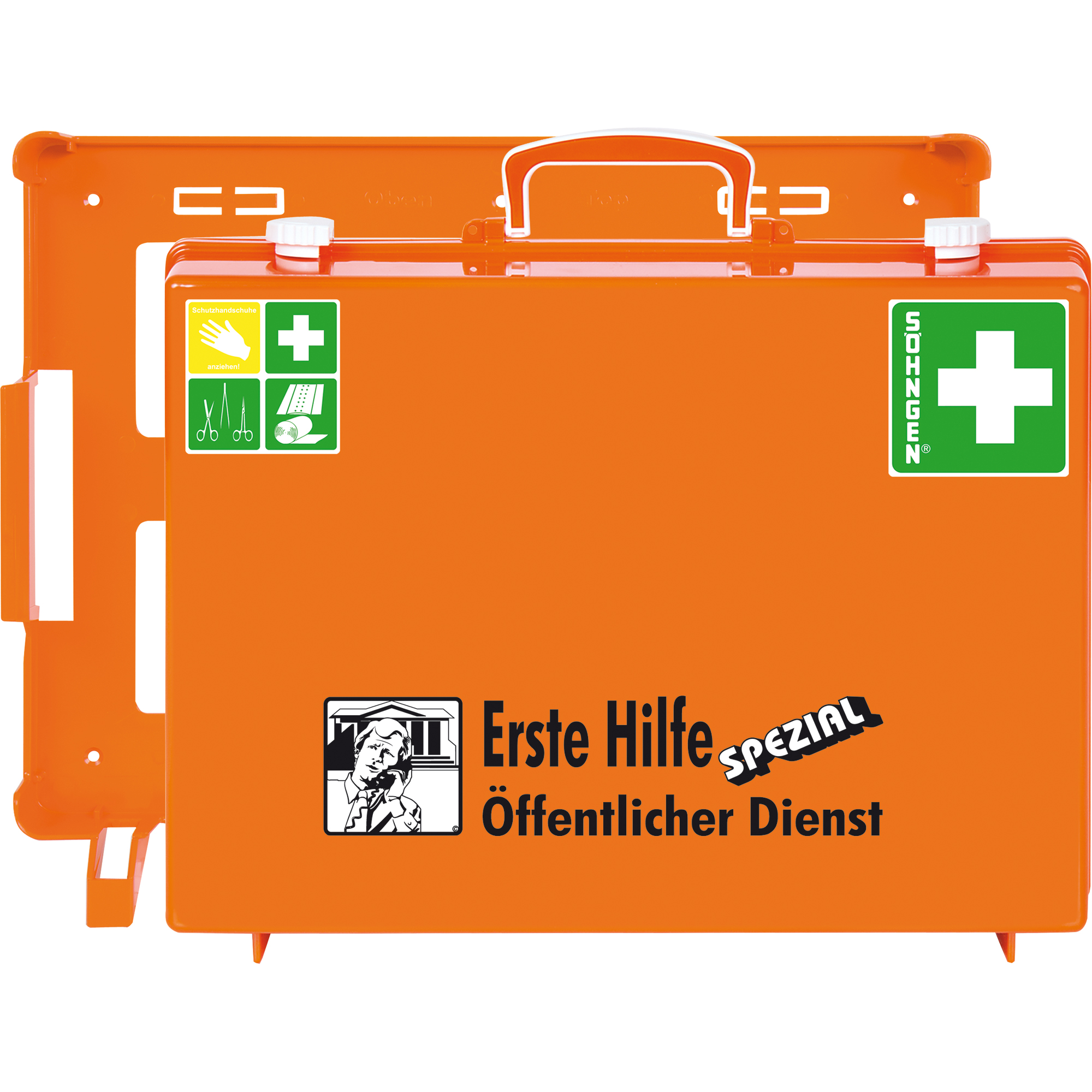 SÖHNGEN® Erste Hilfe Koffer SPEZIAL MT-CD ca. 40 x 30 x 15 cm (B x H x T) DIN 13157 orange