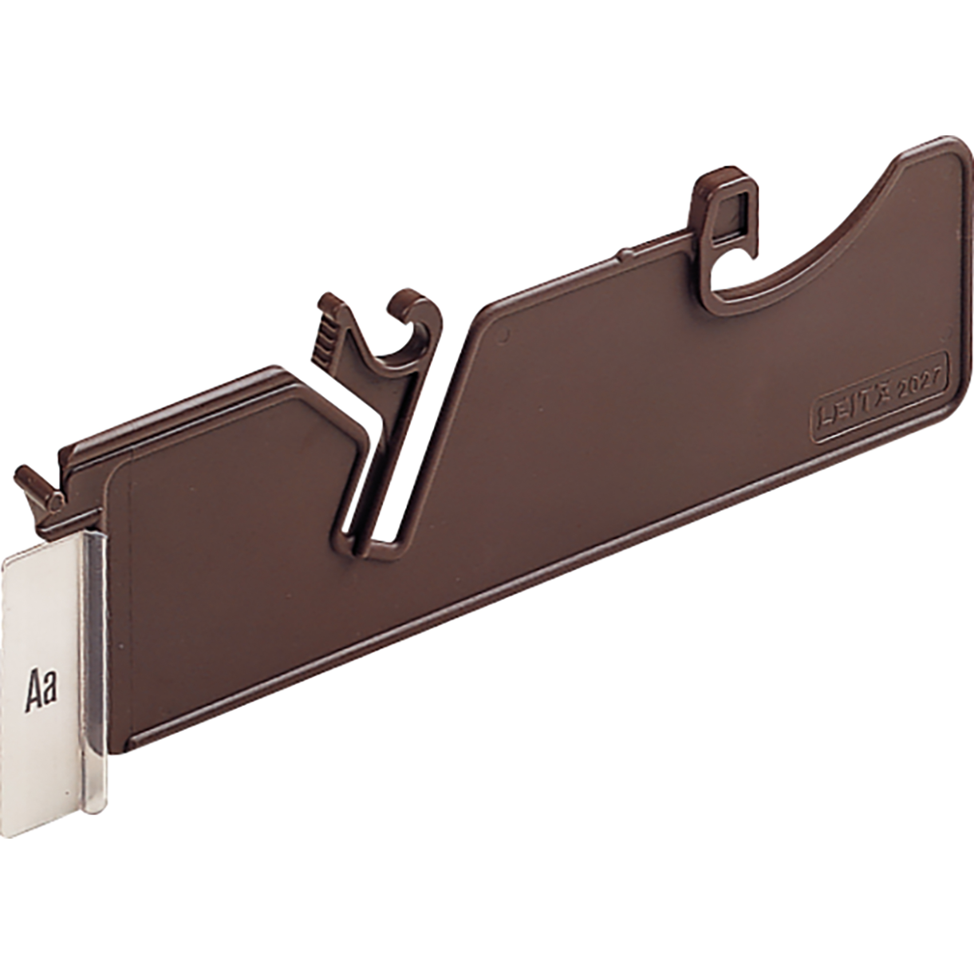 Leitz Pendelleitkarte 0,5 x 6,6 x 20,5 cm (B x H x L) DIN A4 inkl. Schildchen A-Z, blanko Kunststoff braun