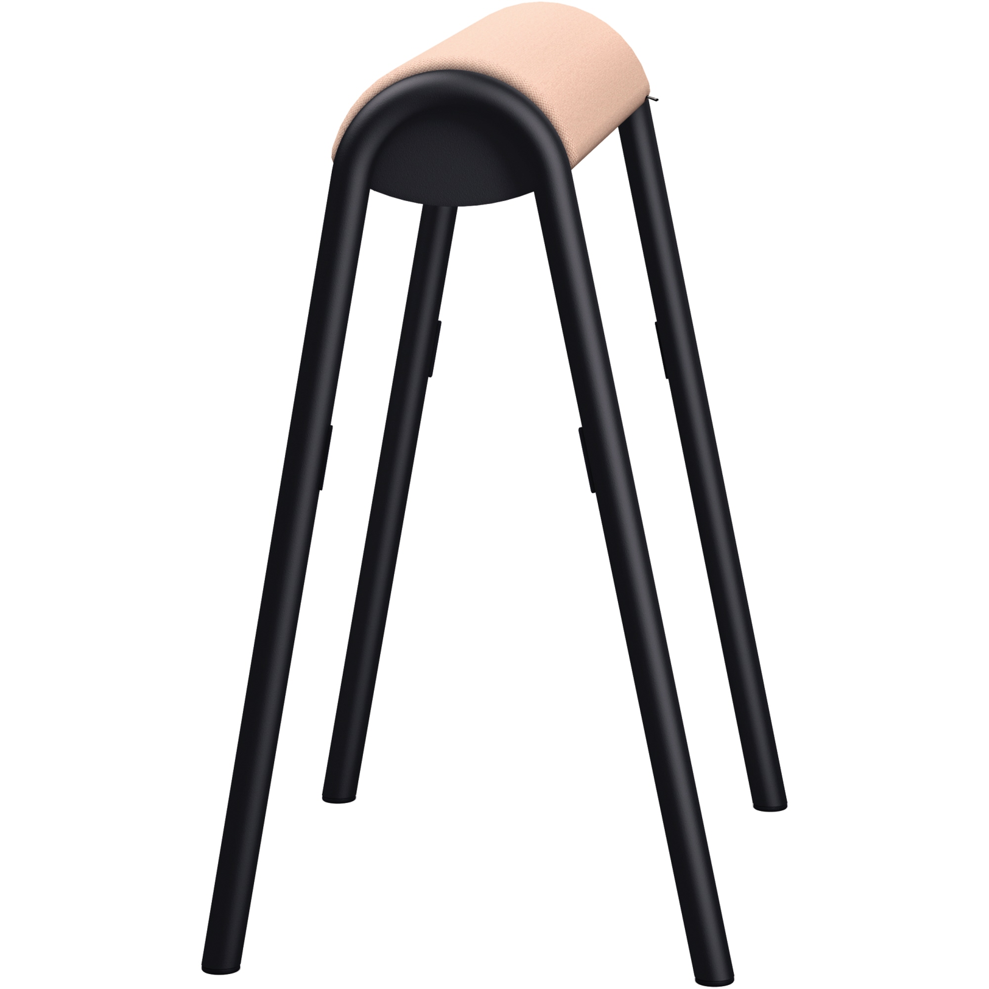 Sitz-Steh-Hocker se:lab hopper 51cm 100 % Polyester lachs