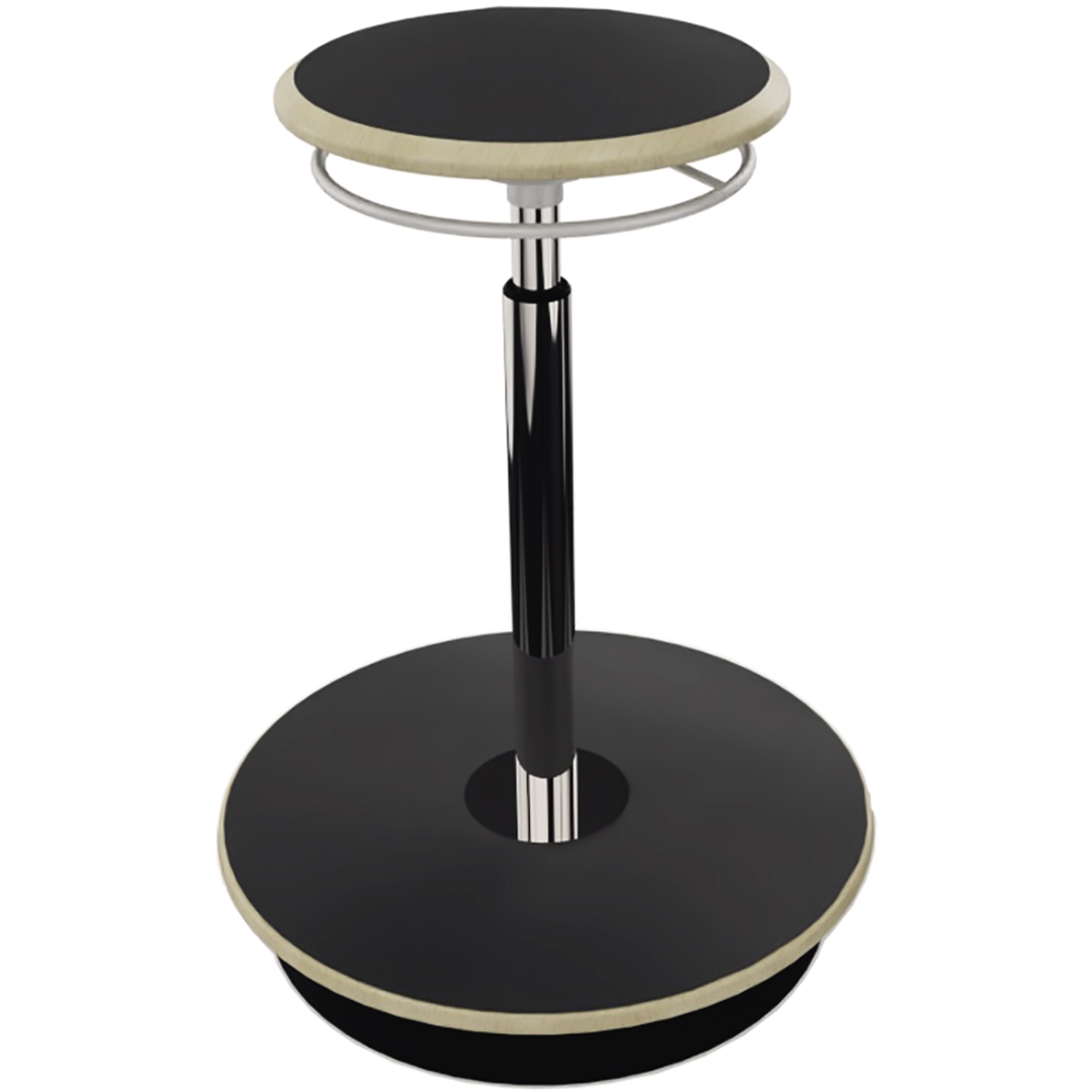 NowyStyl Sitz-Steh-Hocker Belise 28,5cm Buchenschichtholz/Schaum schwarz