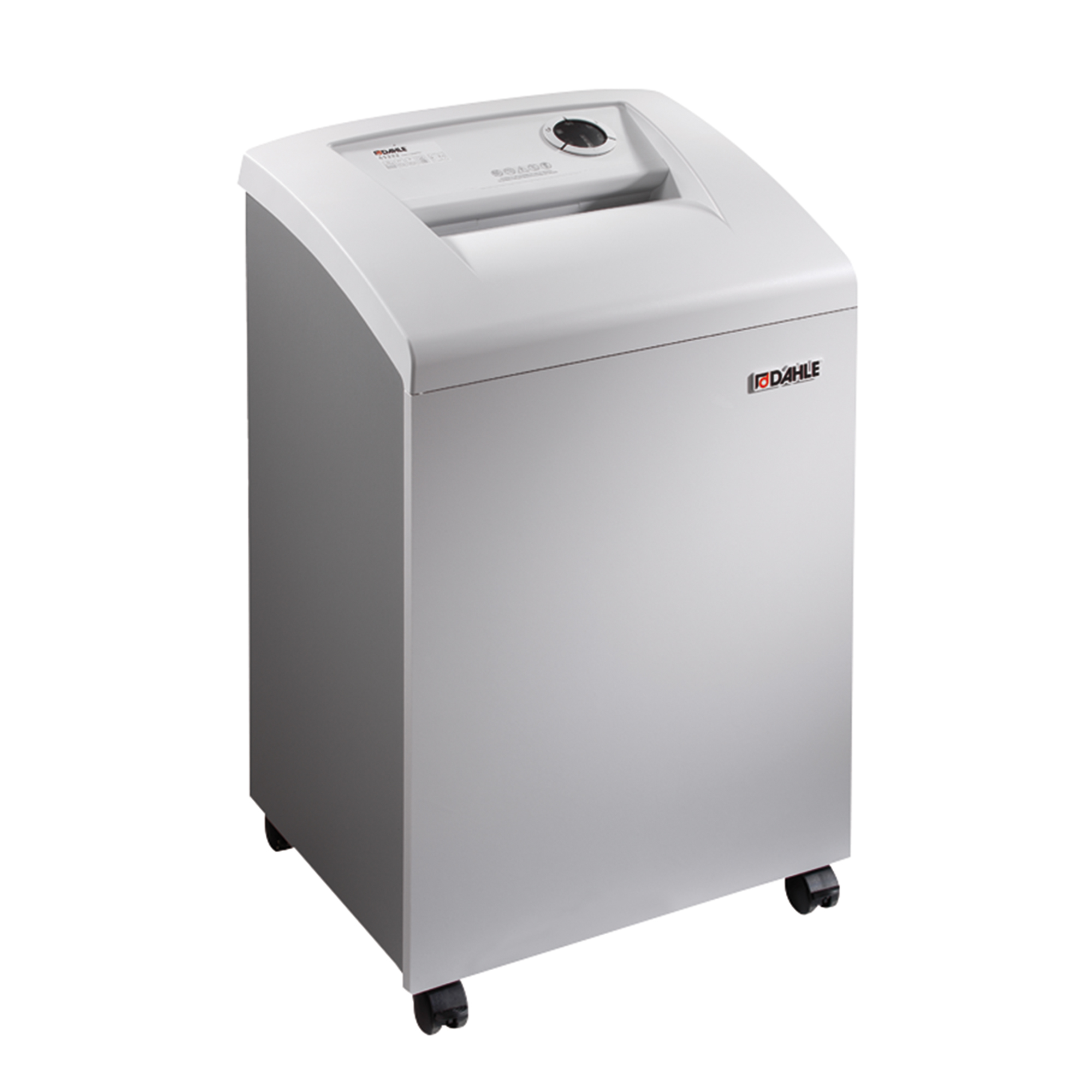 DAHLE Aktenvernichter BaseCLASS 40304 P-2 Papier, Scheckkarten, Kreditkarten, CDs/DVDs Streifenschnitt 23 Bl. grau