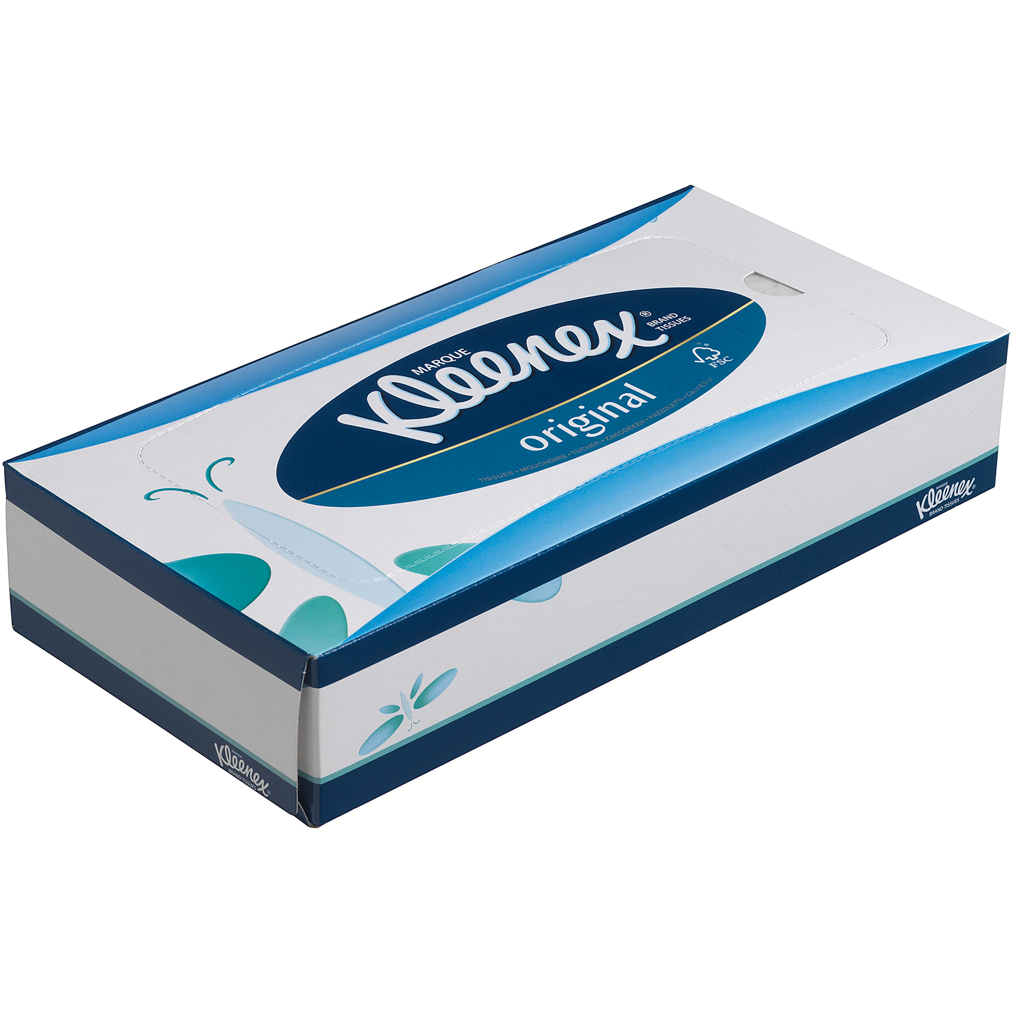 Kleenex® Kosmetiktücher KIMBERLY-CLARK PROFESSIONAL Kosmetikspender 7820 20 x 20 cm (B x L) 91 % Primärfaser 10 % Recyclingfaser weiß 12 x 72 St./Pack.