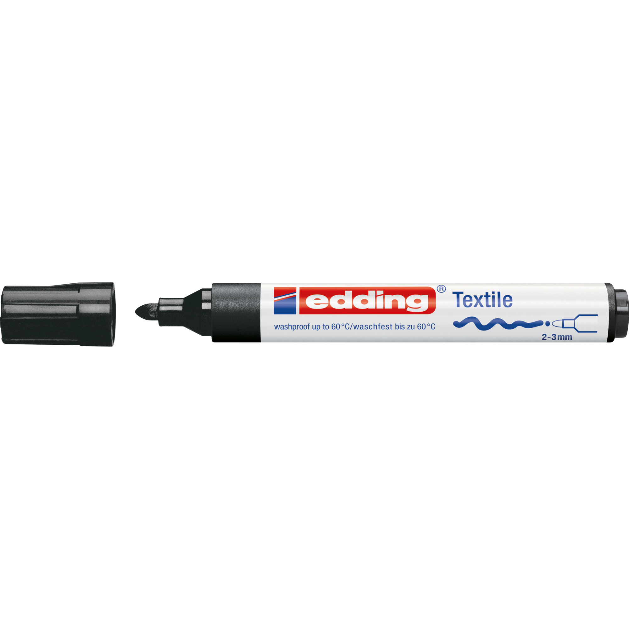 edding Textilmarker creative 4500 2-3mm schwarz Rundspitze