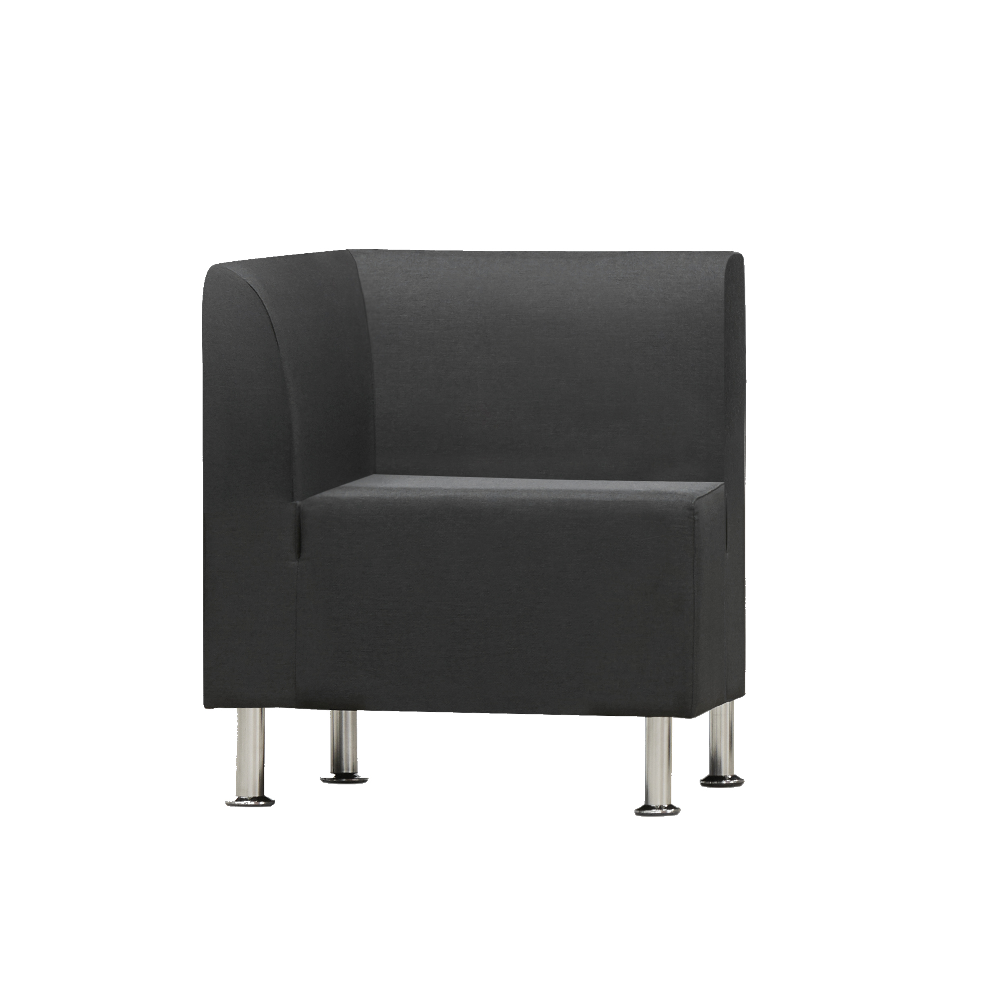 rocada Besprechungszone Be Soft Sessel Ecke 760 x 660 x 660 mm (B x H x T) schwarz
