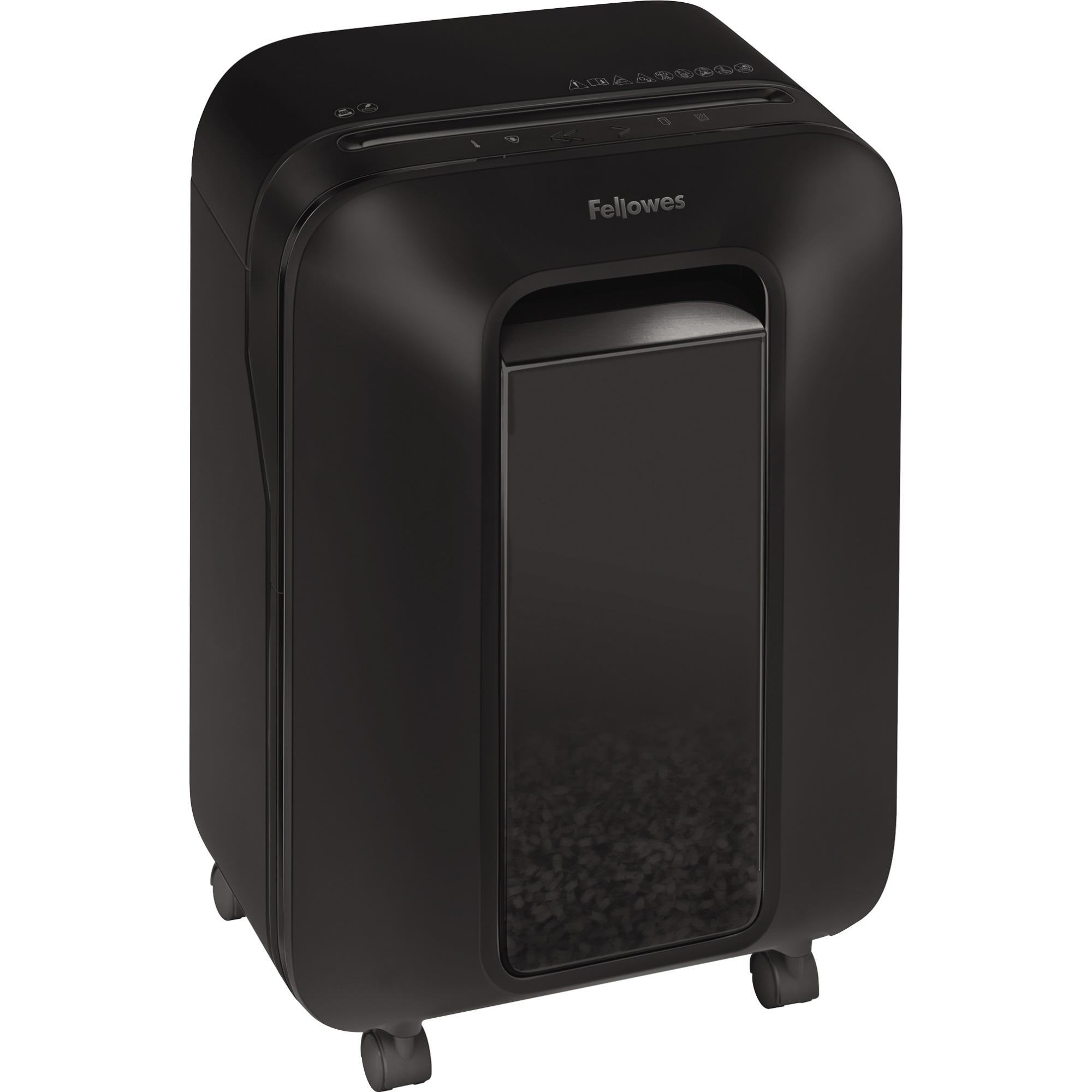 Fellowes® Aktenvernichter Powershred® LX200 P-4 Papier, Heftklammern, Büroklammern, Kreditkarten Partikelschnitt 12 Bl. schwarz