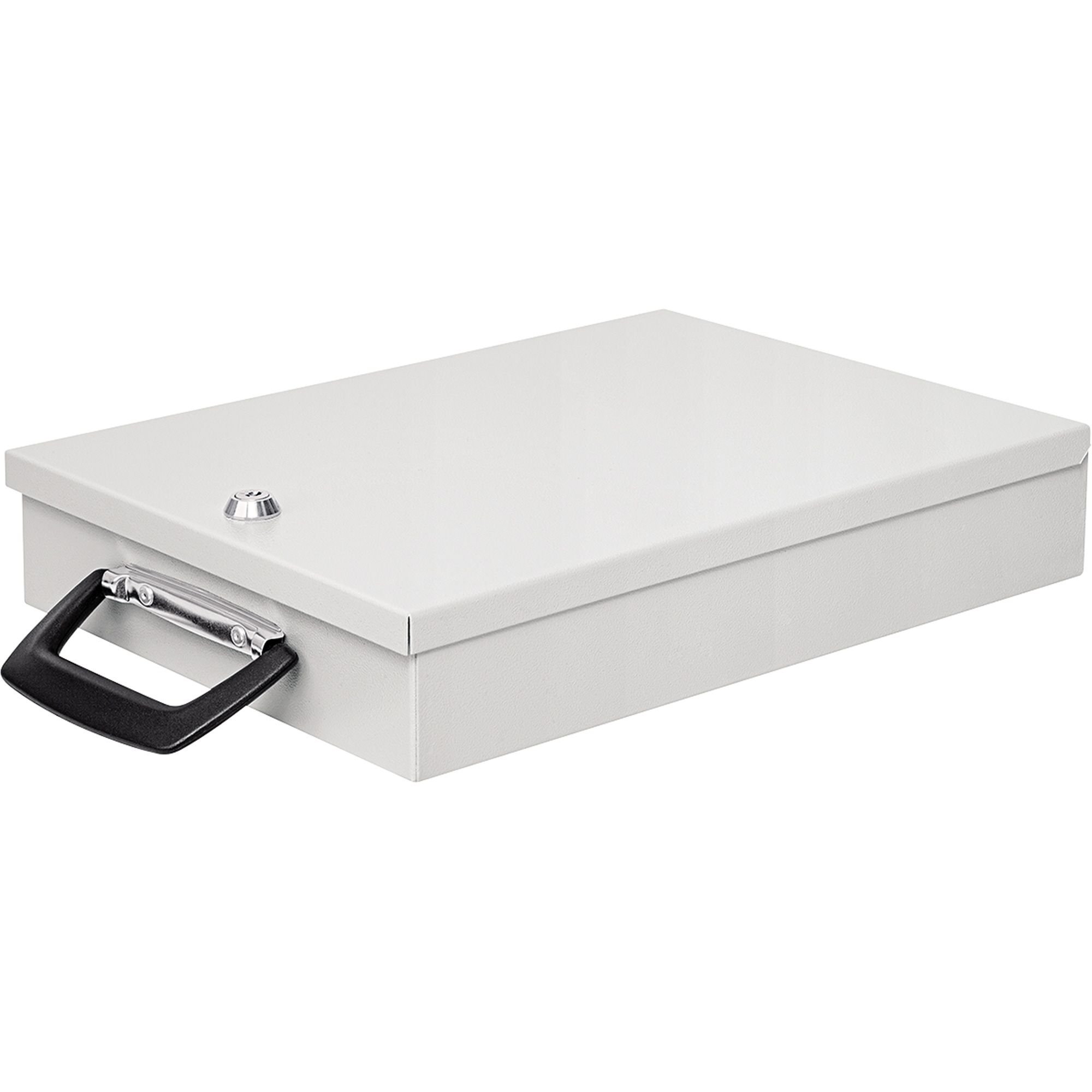 WEDO® Dokumentenkassette 35,5 x 6,7 x 26 cm (B x H x T) DIN A4 Scheibenschloss Stahlblech, pulverbeschichtet lichtgrau