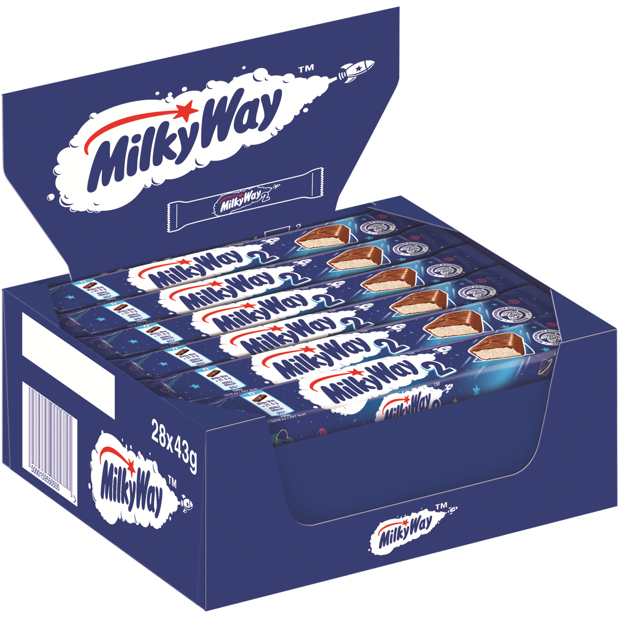 MILKY WAY® Schokoriegel 28 x 43 g/Pack.