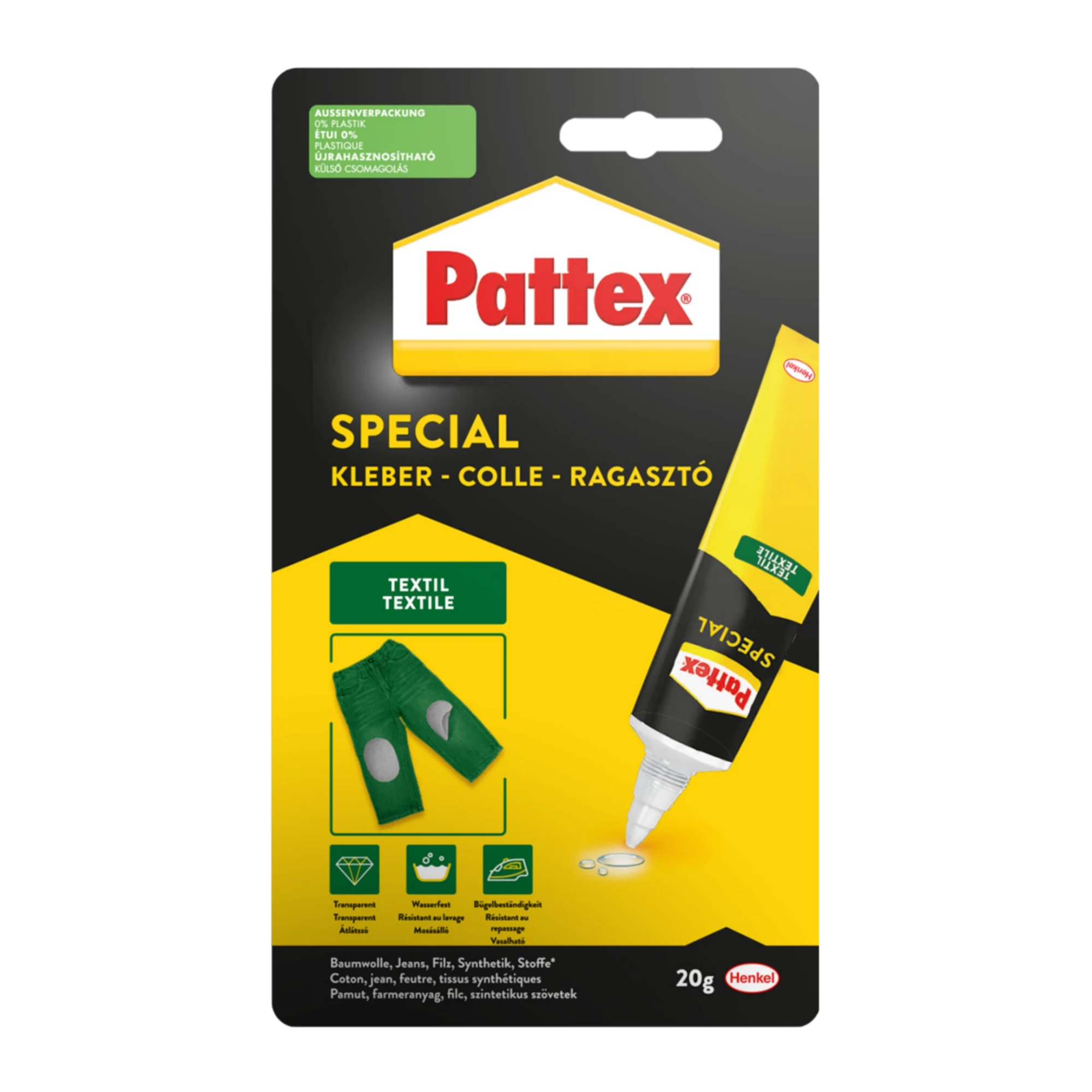 Pattex Kraftkleber Textil Tube 20g