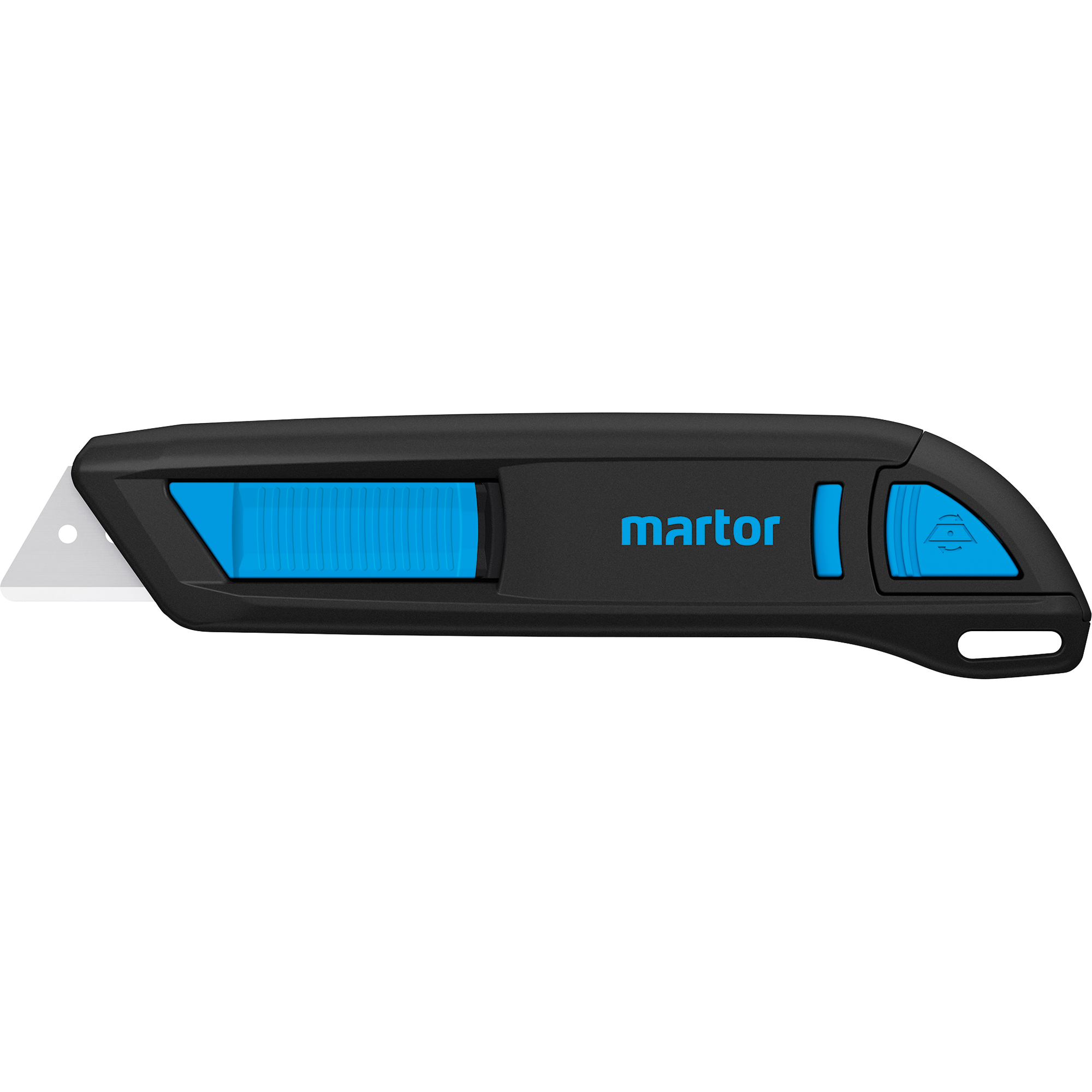 MARTOR Sicherheitsmesser SECUNORM 300 Mehrweg 19mm 17mm Stahl nicht rostfrei schwarz/cyan